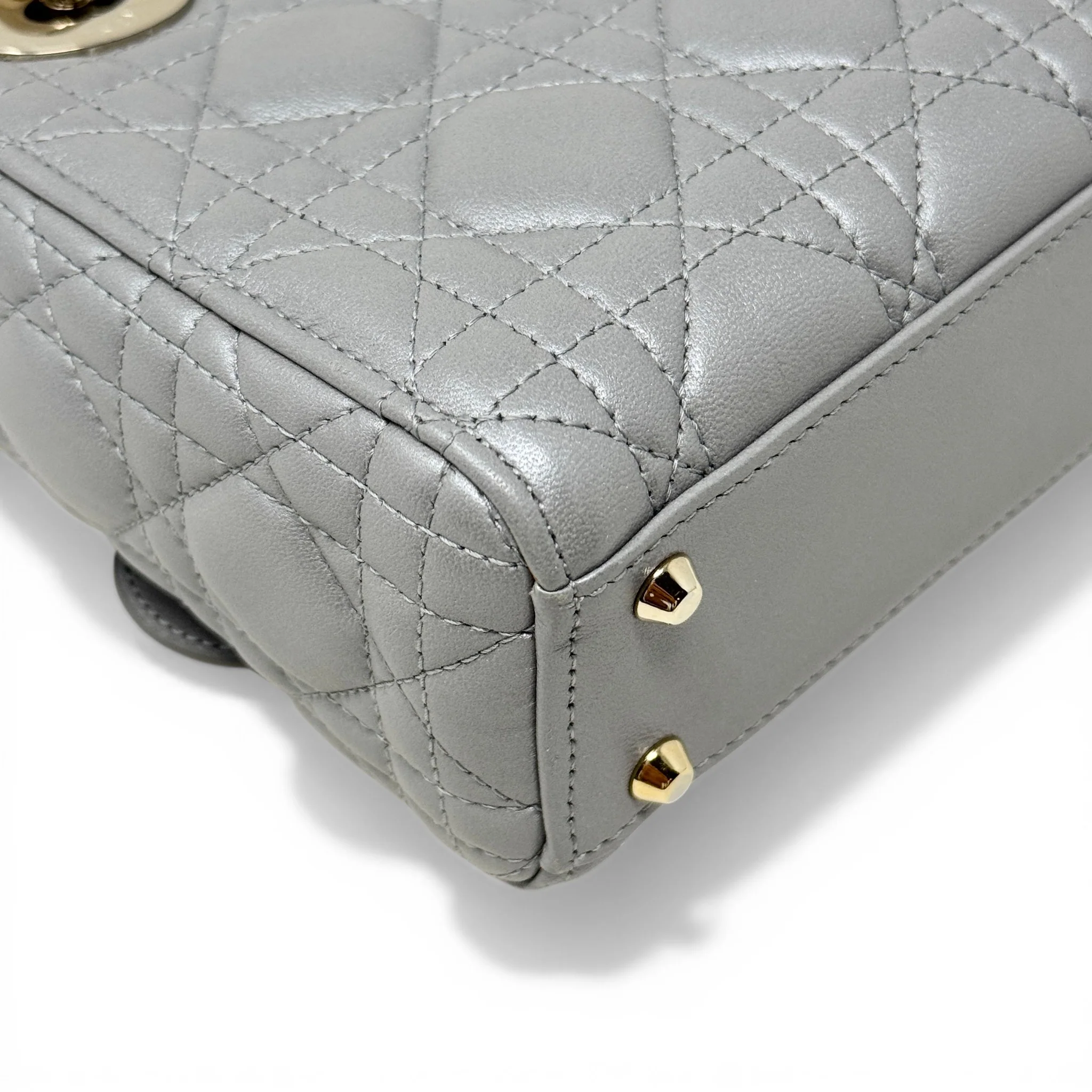 Dior Grey Mini Lady Dior - Image 9
