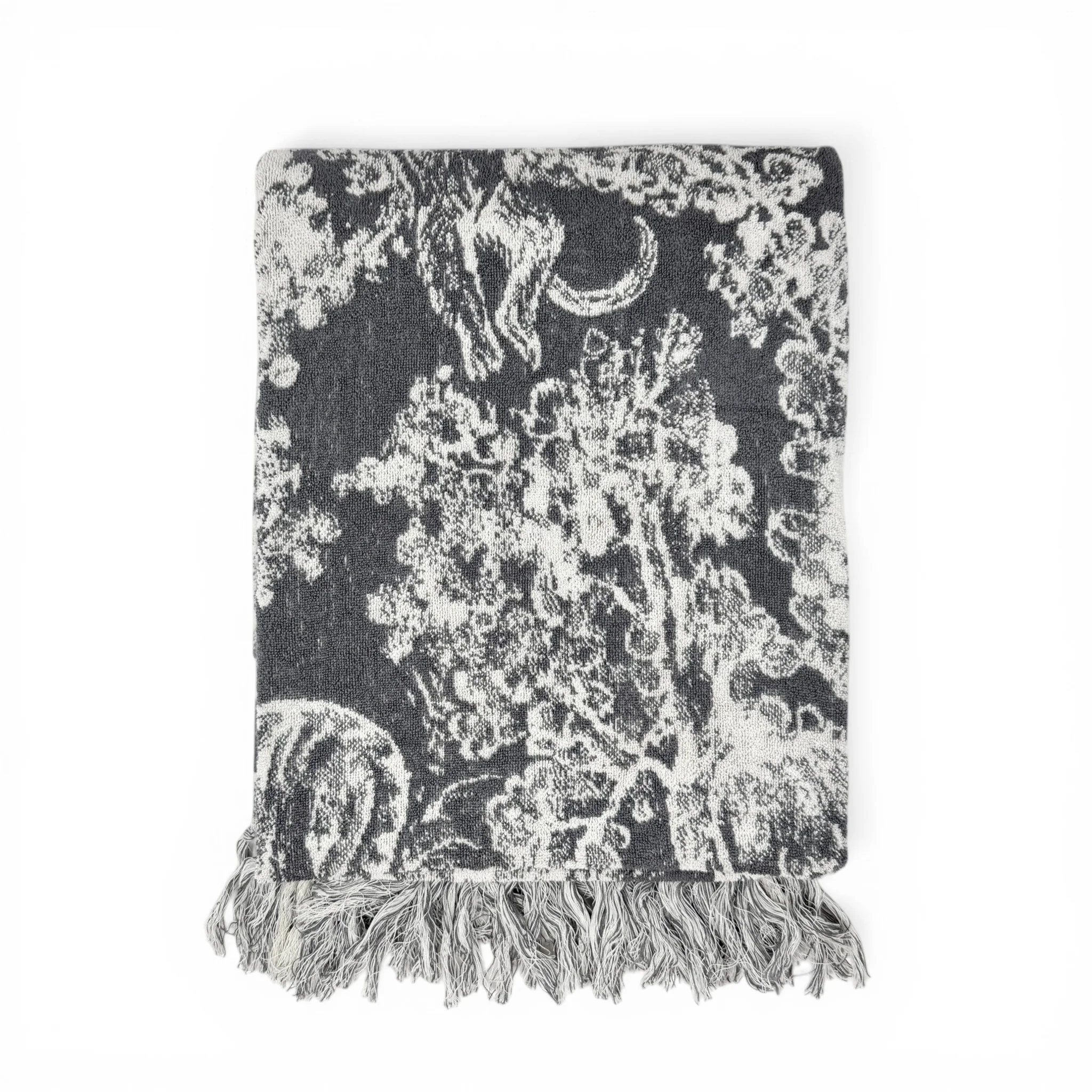 Dior Grey Toile de Jouy Reverse Beach Towel - Image 2