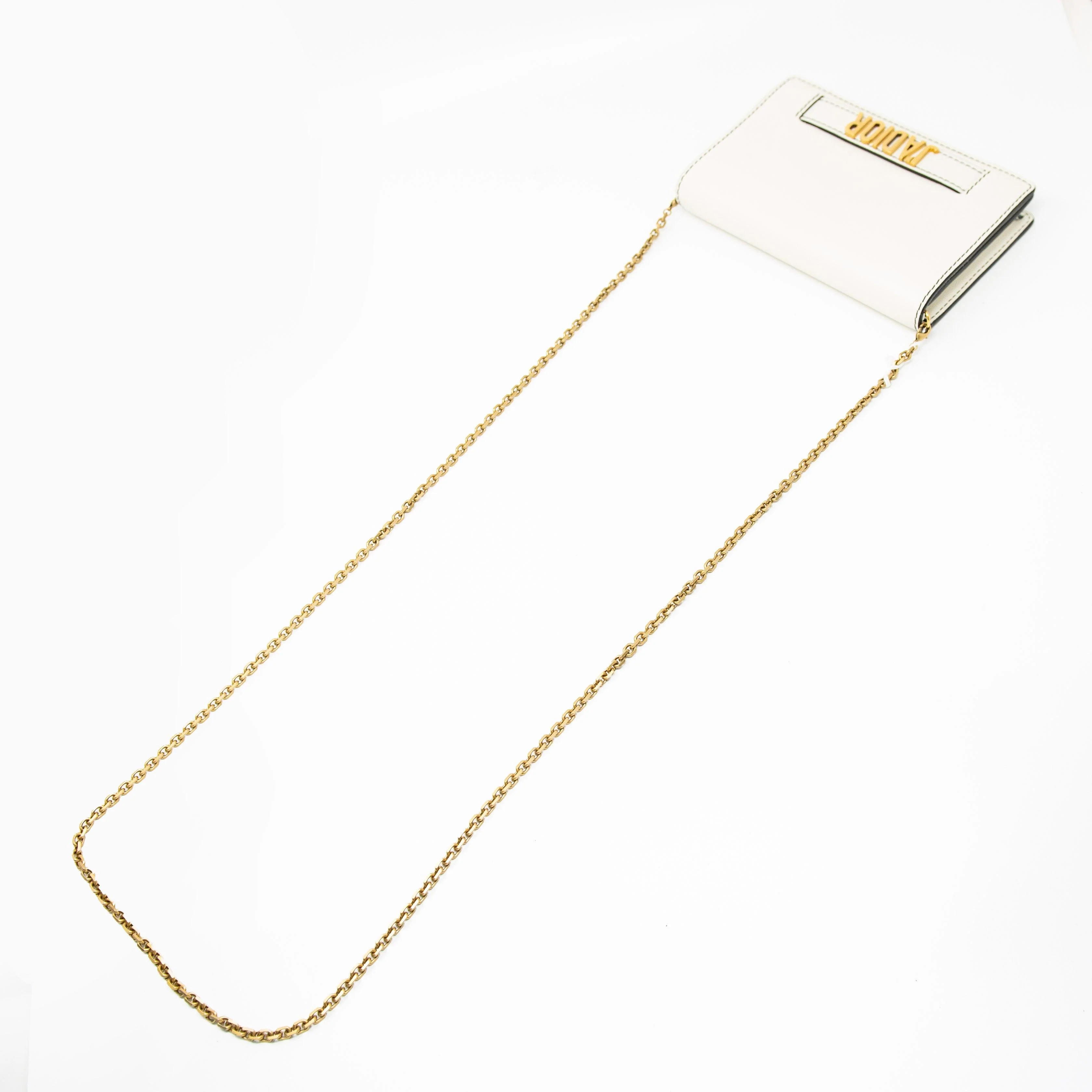 Dior J’adior White Wallet On Chain - Image 13