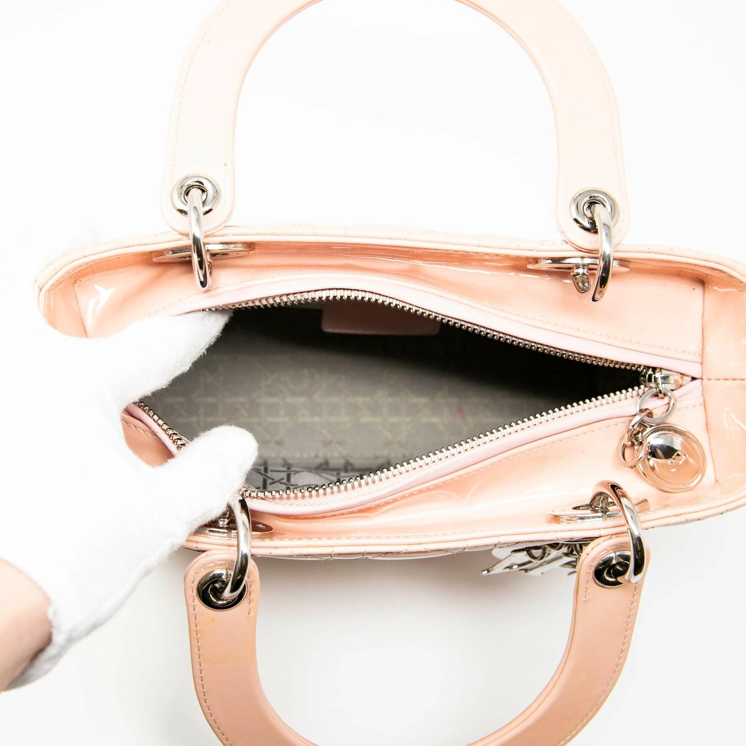 Dior Nude Patent Medium Lady Dior - Image 10