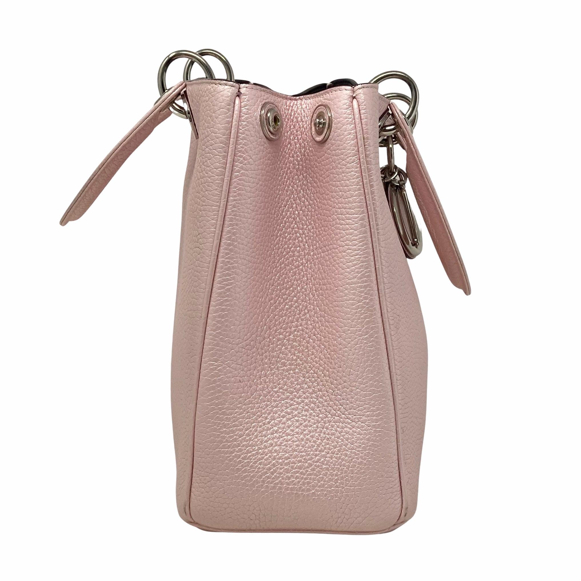 Dior Pink Medium Diorissimo Tote - Image 4