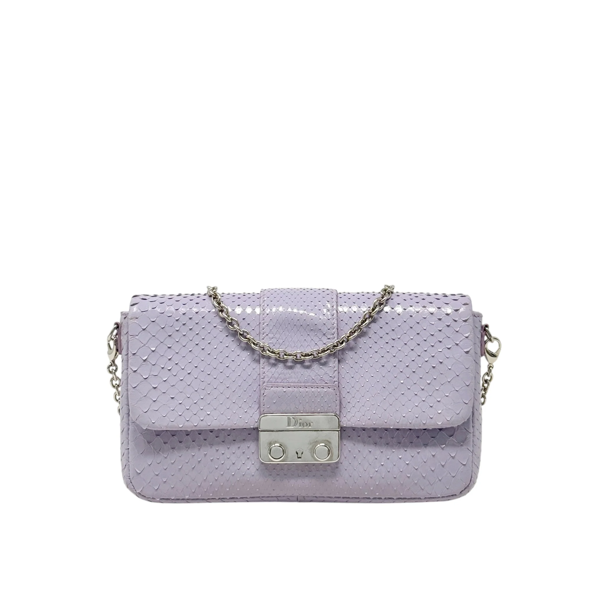 Dior Purple Python Miss Dior Promenade Bag