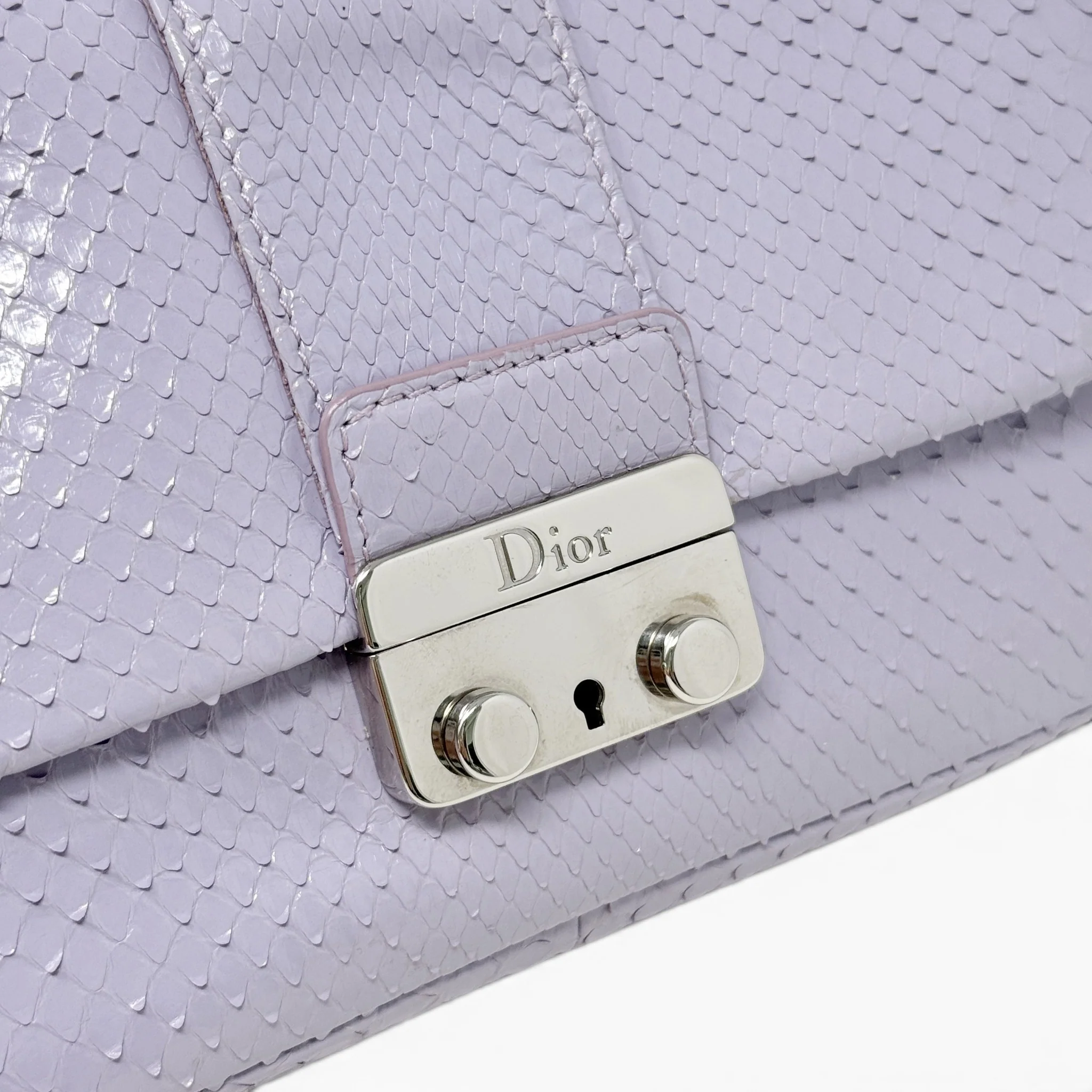 Dior Purple Python Miss Dior Promenade Bag - Image 10