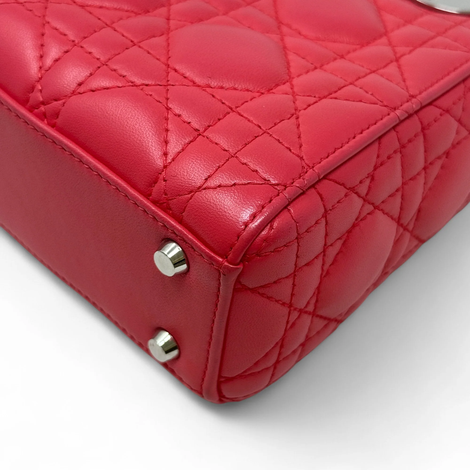Dior Red Mini Lady Dior - Image 9
