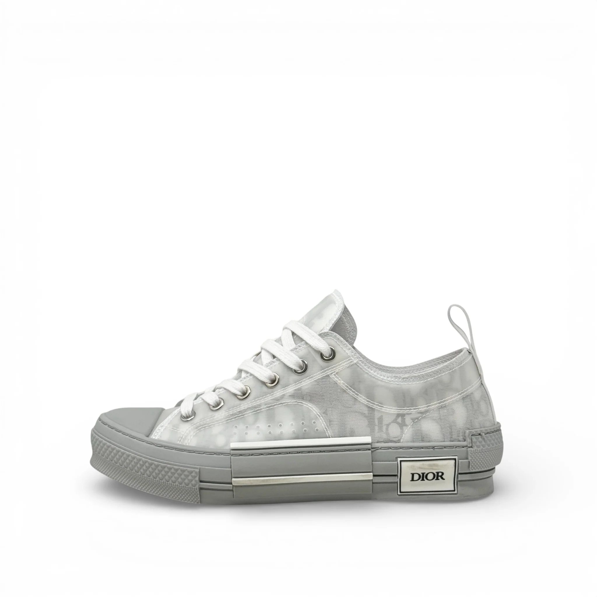 Dior White B23 Low Top Sneakers 37