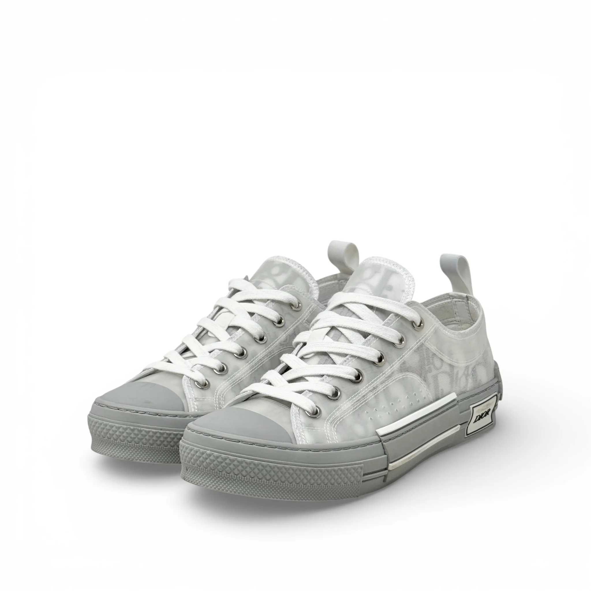 Dior White B23 Low Top Sneakers 37 - Image 2