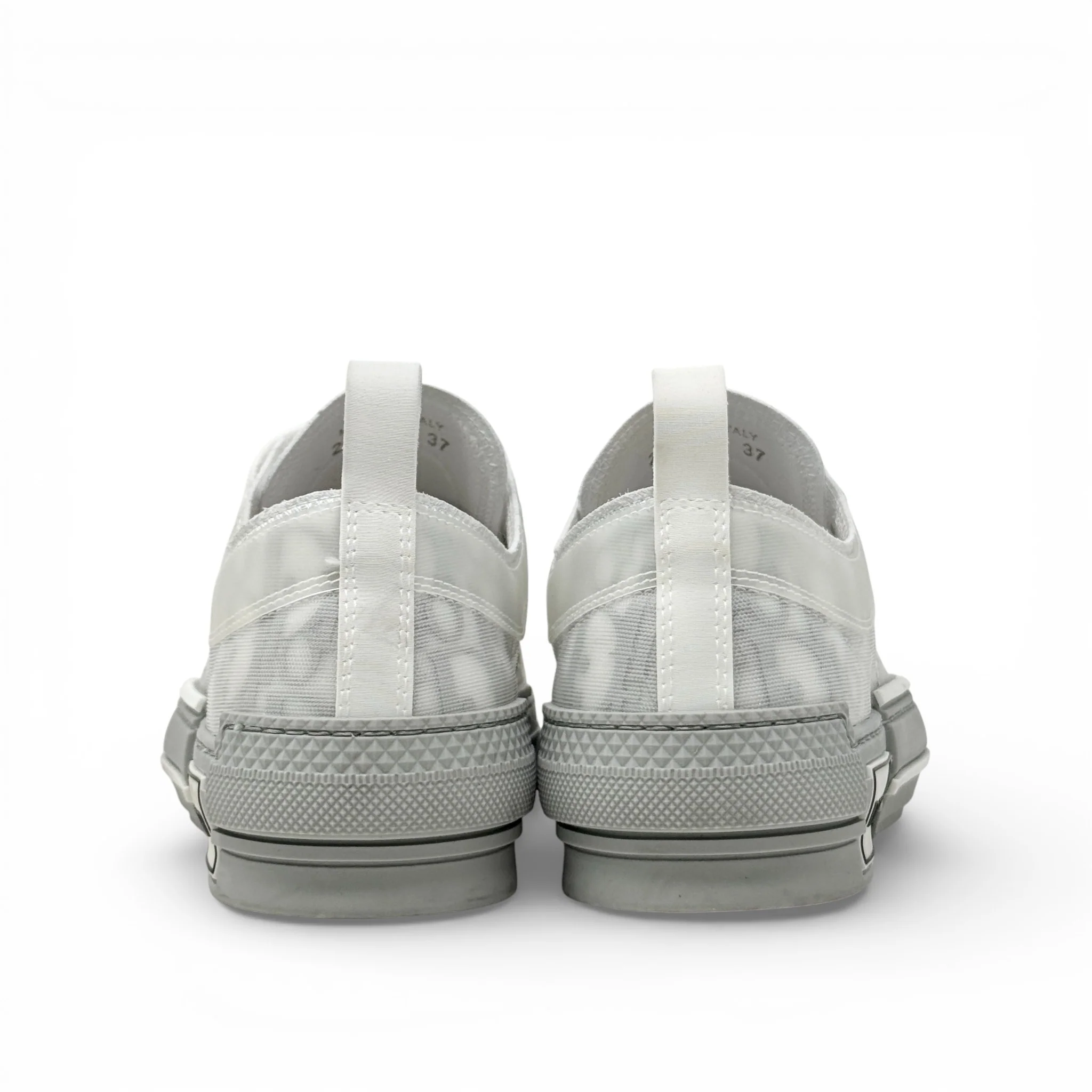 Dior White B23 Low Top Sneakers 37 - Image 3