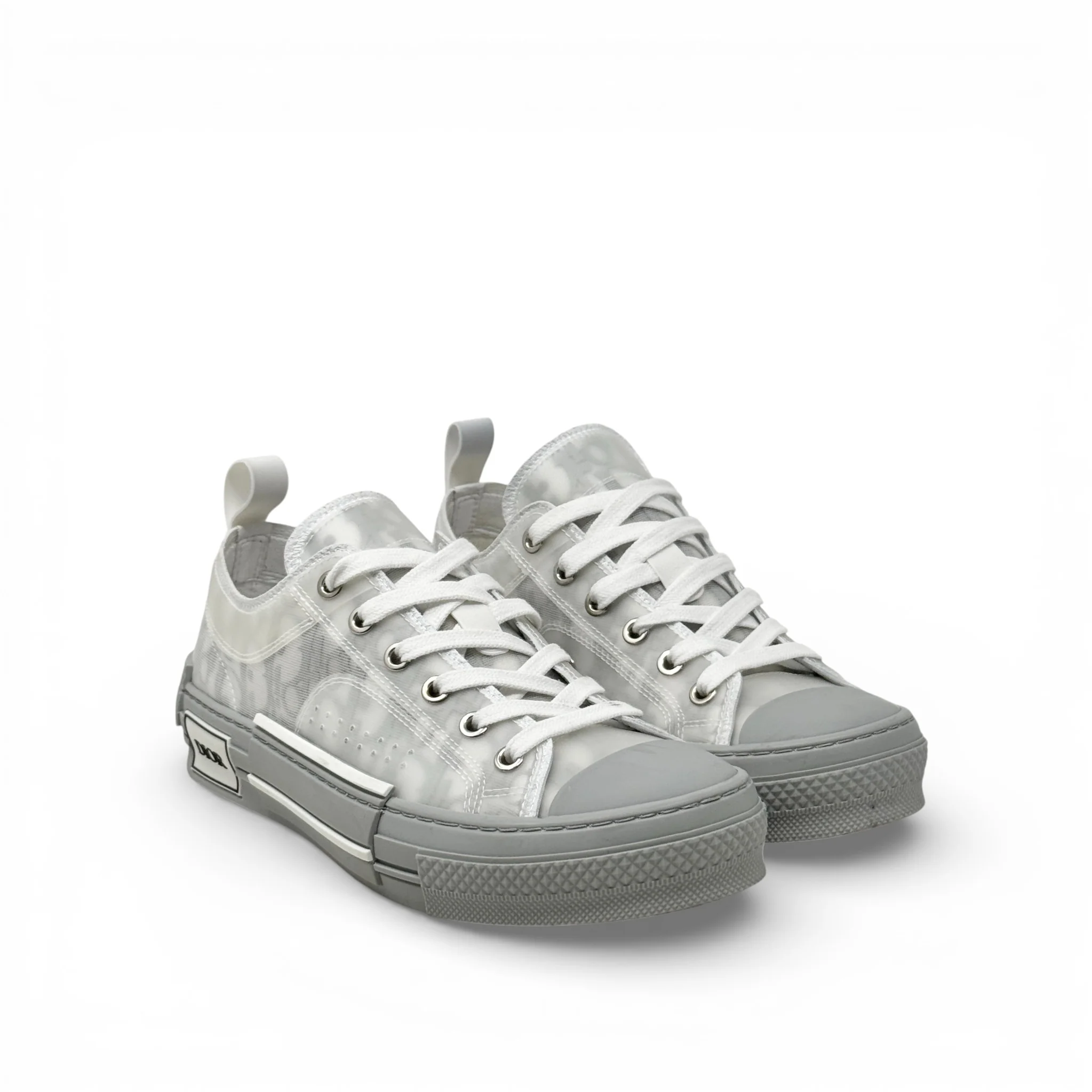 Dior White B23 Low Top Sneakers 37 - Image 4