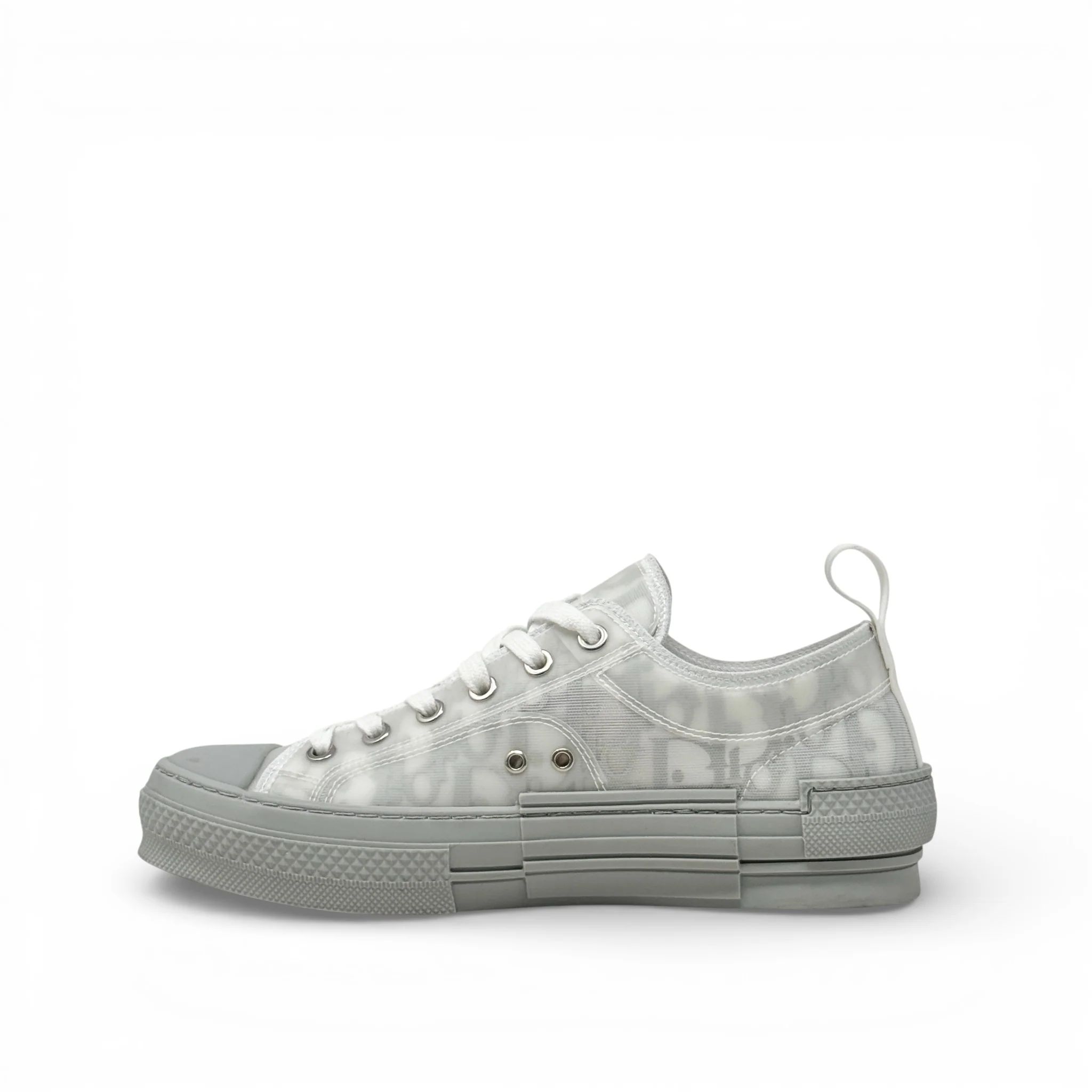 Dior White B23 Low Top Sneakers 37 - Image 6