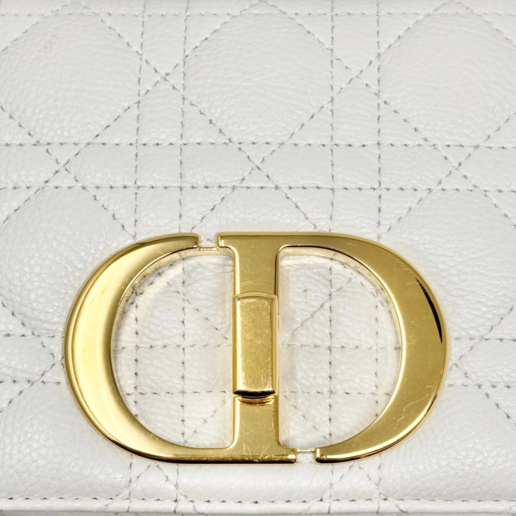 Dior White Small Caro Bag - Image 10
