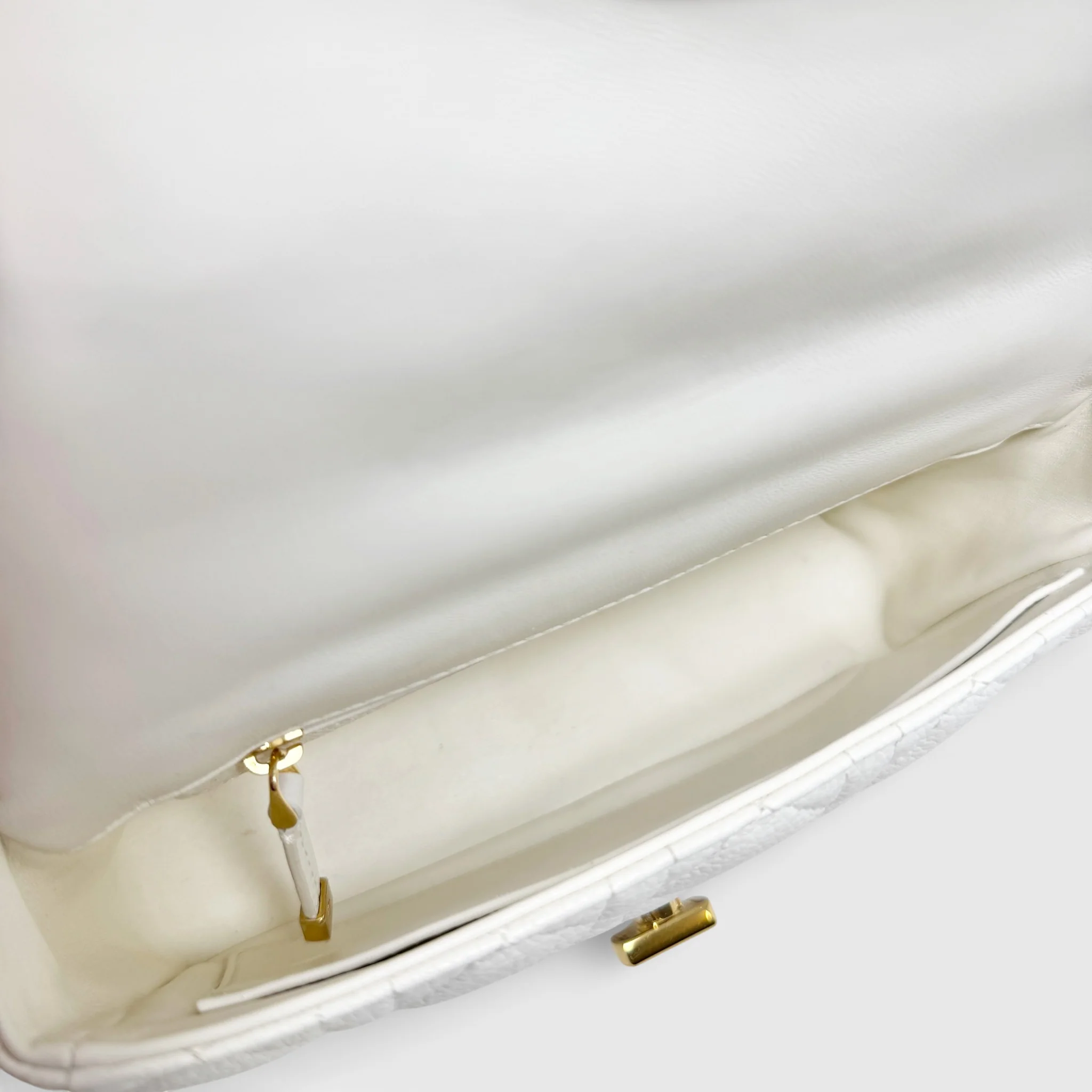 Dior White Small Caro Bag - Image 12