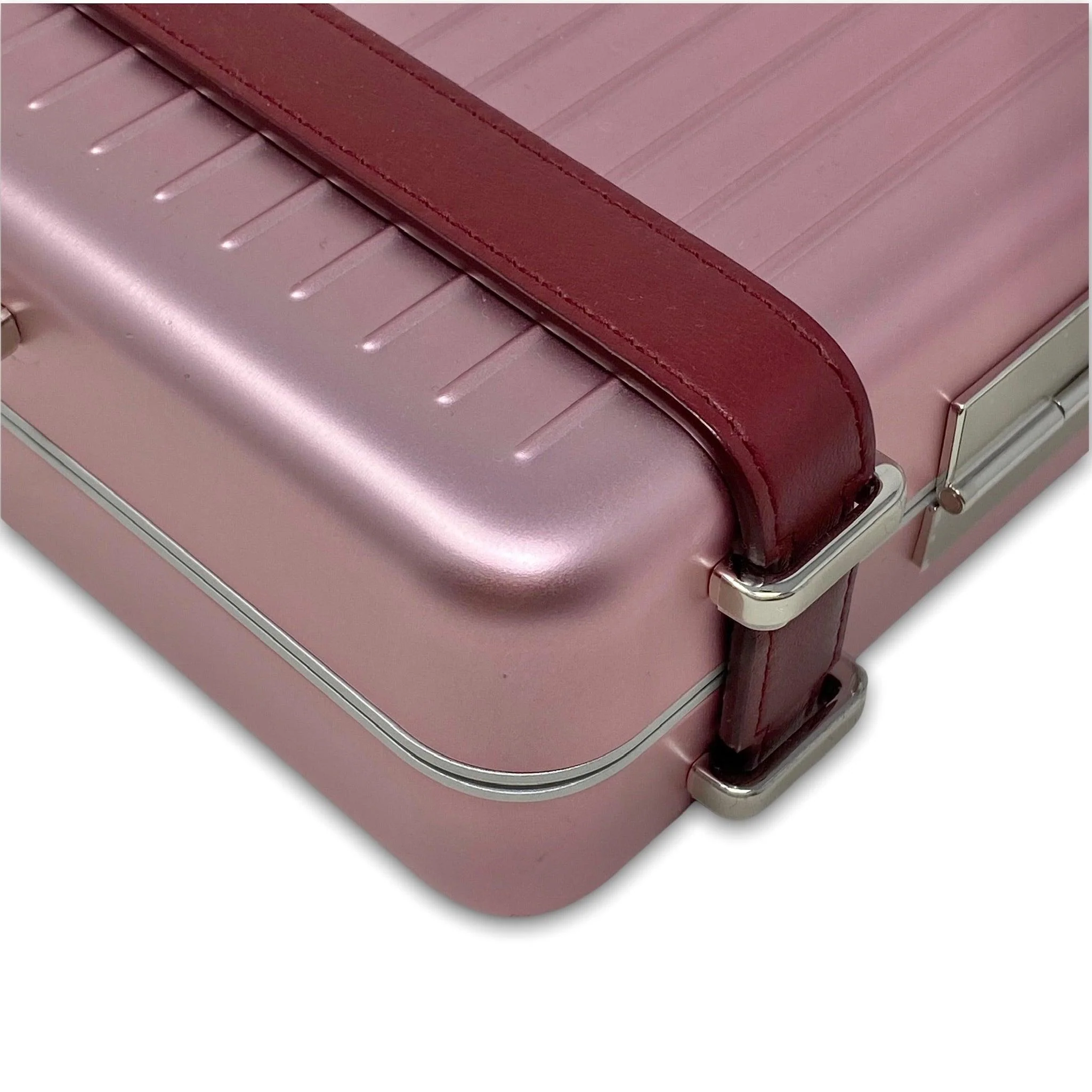 Dior x Rimowa Rose Aluminum Personal Clutch - Image 5
