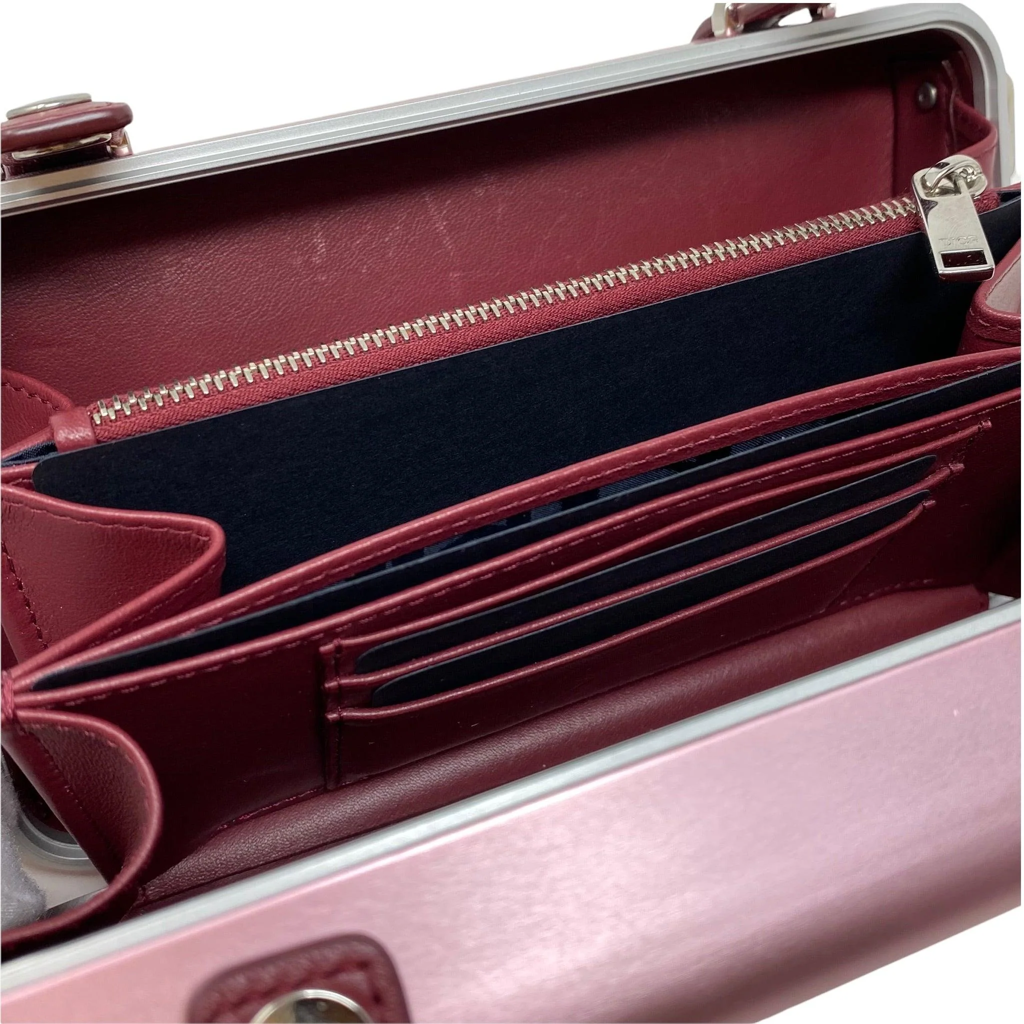 Dior x Rimowa Rose Aluminum Personal Clutch - Image 9