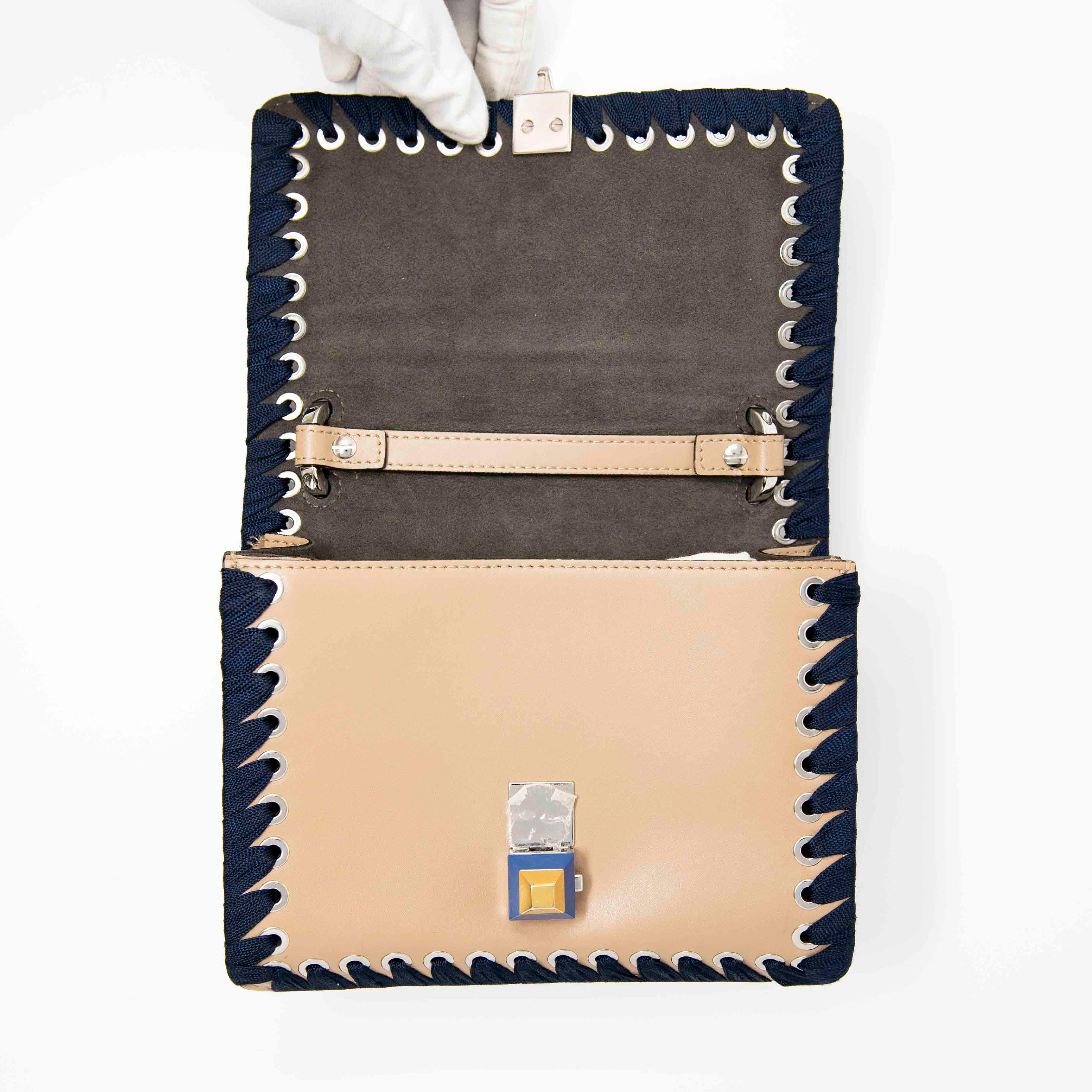 Fendi Beige Small Kan I Bag - Image 11