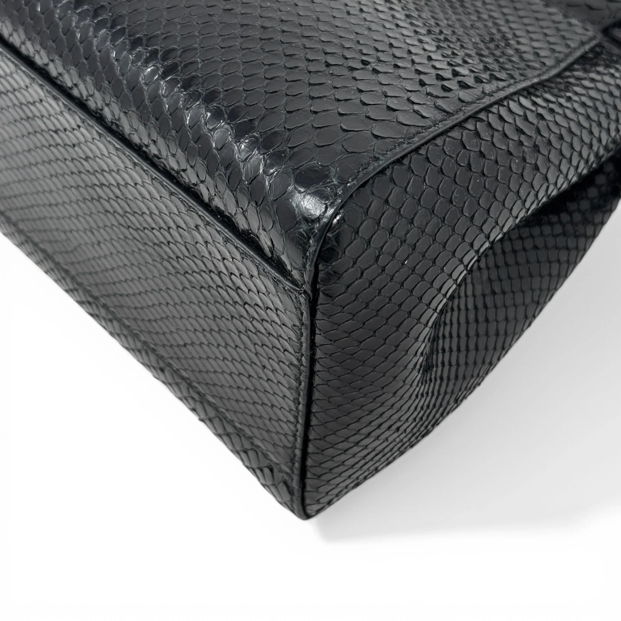 Fendi Black Snakeskin Mini Peekaboo - Image 6