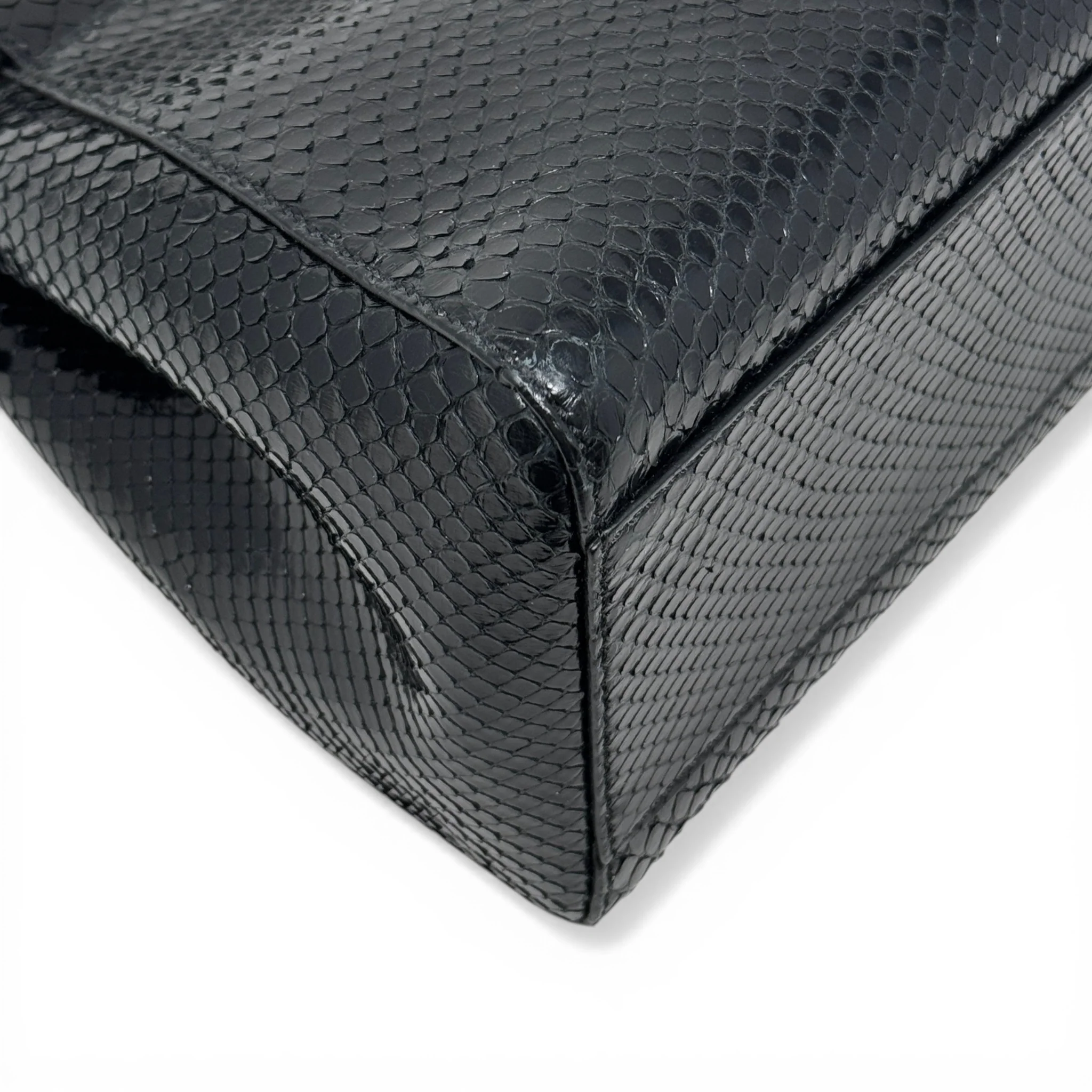 Fendi Black Snakeskin Mini Peekaboo - Image 7