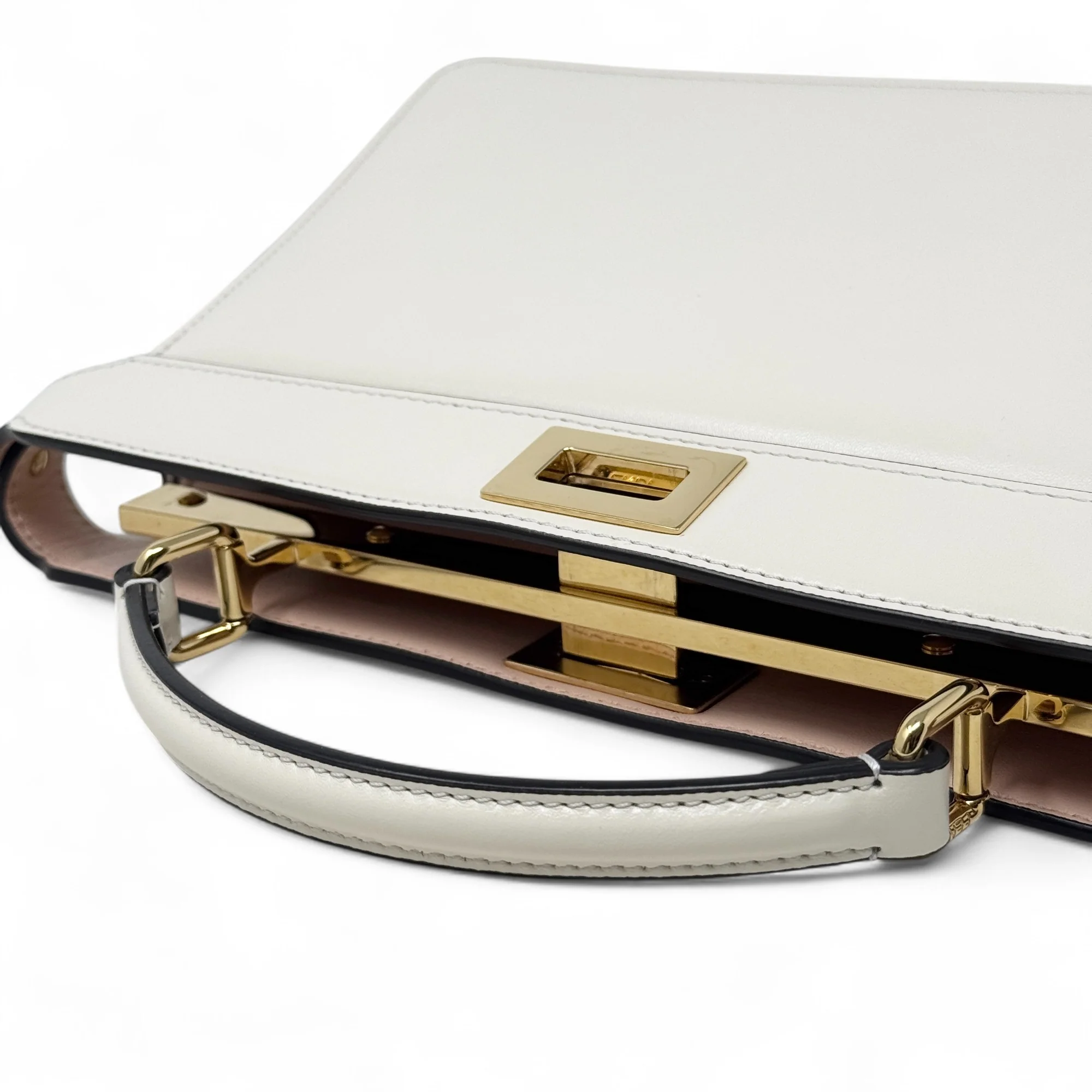 Fendi Cream East West Peekaboo IseeU Bag - Image 14