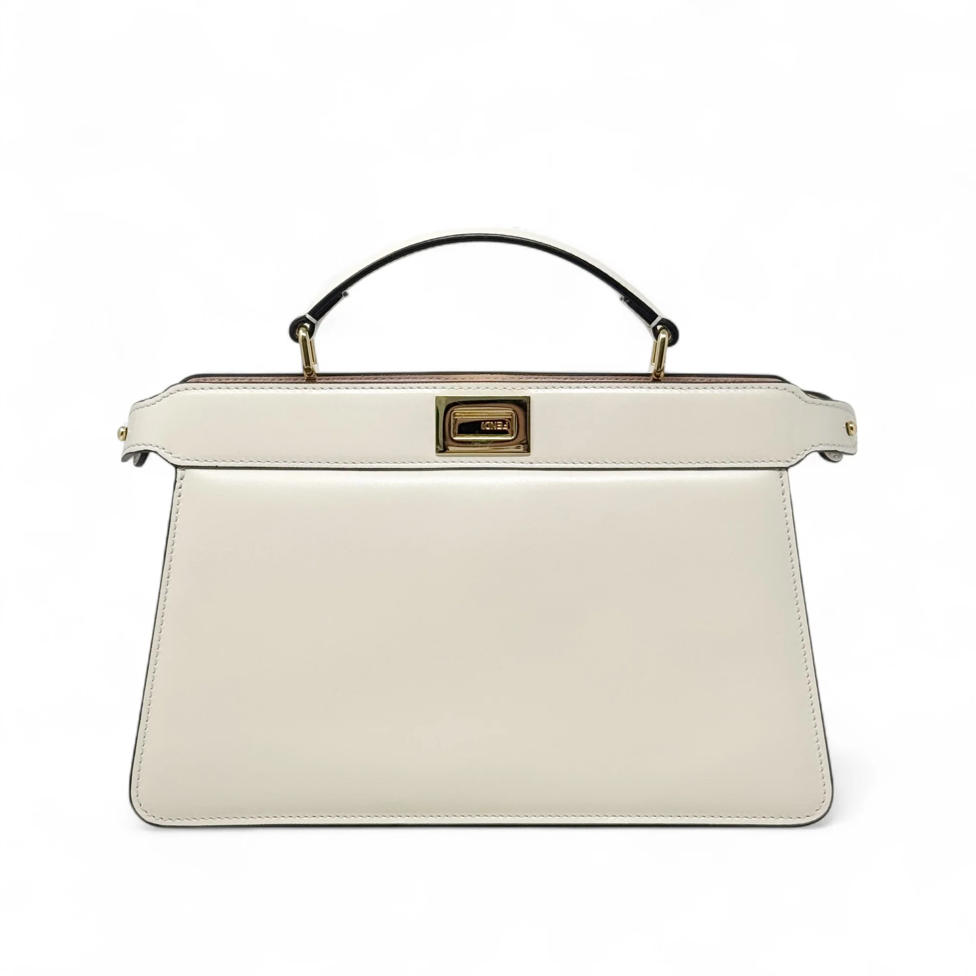 Fendi Cream East West Peekaboo IseeU Bag - Image 3