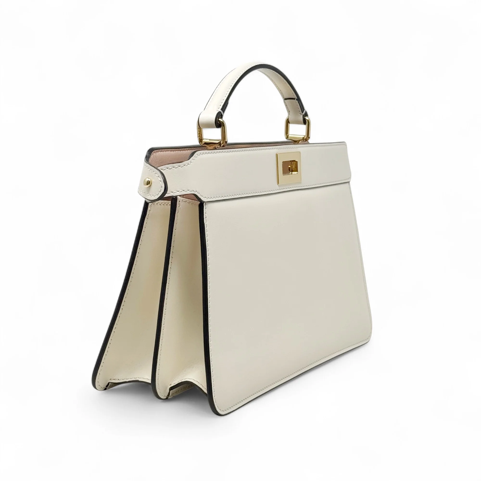 Fendi Cream East West Peekaboo IseeU Bag - Image 4