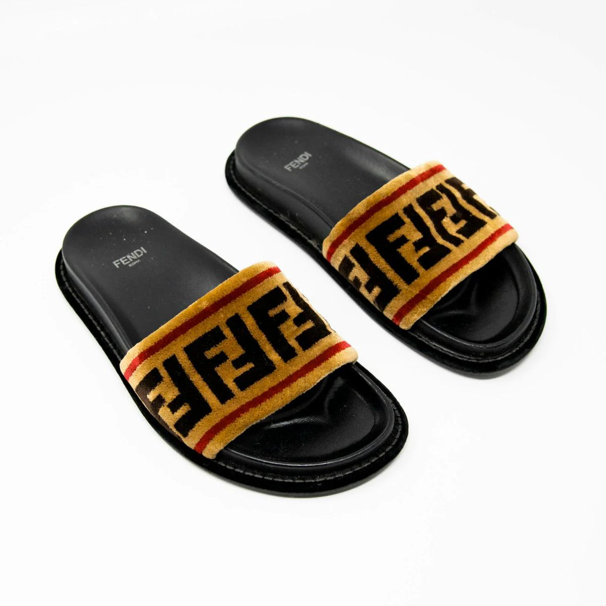 Fendi FF Velvet Forever Slides 36 - Image 4
