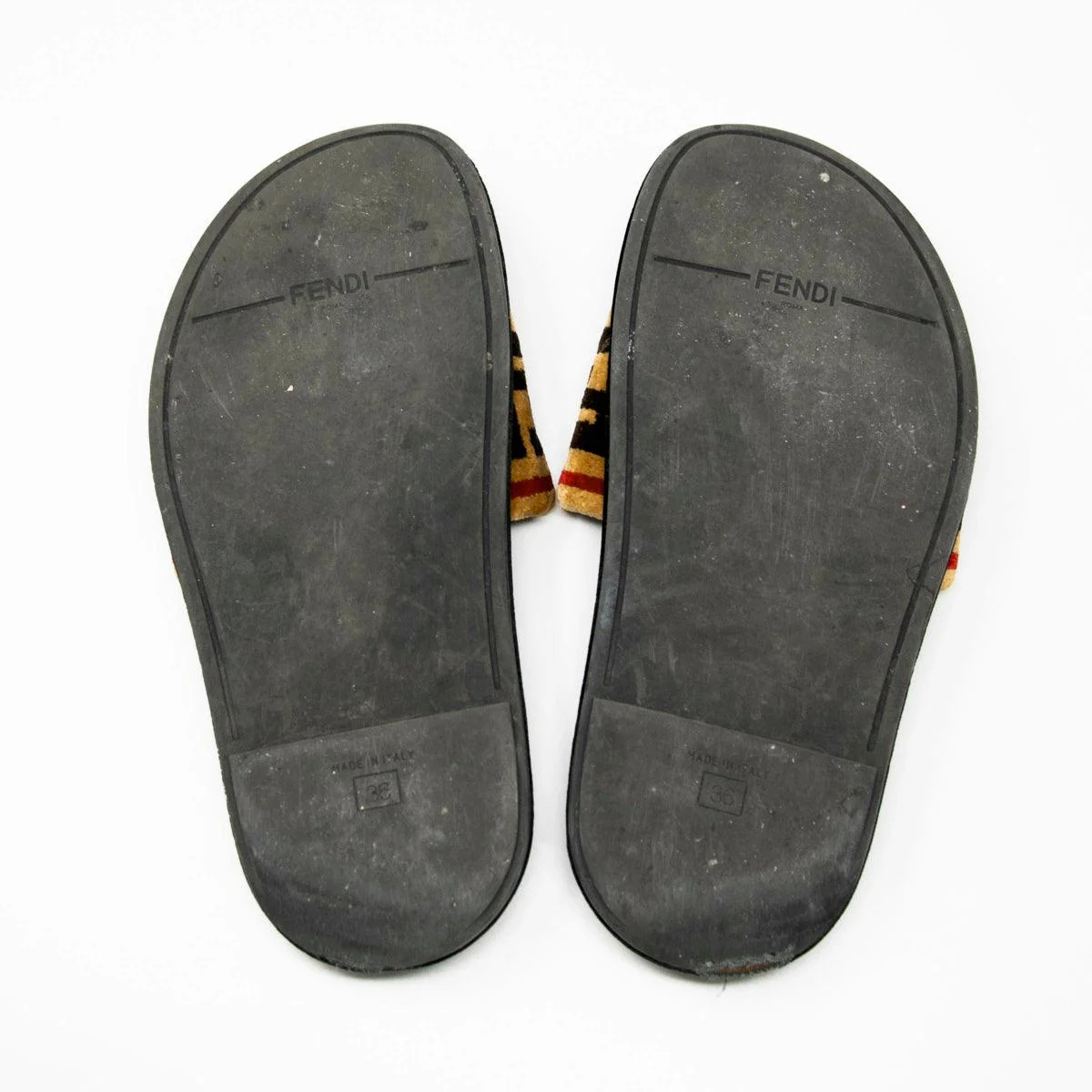 Fendi FF Velvet Forever Slides 36 - Image 6