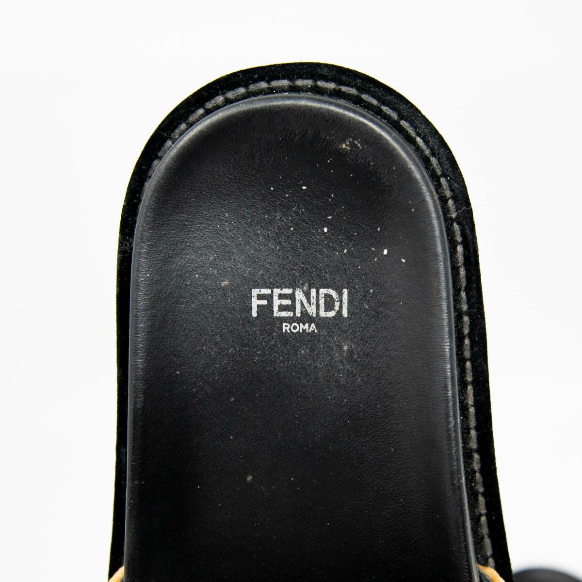 Fendi FF Velvet Forever Slides 36 - Image 9