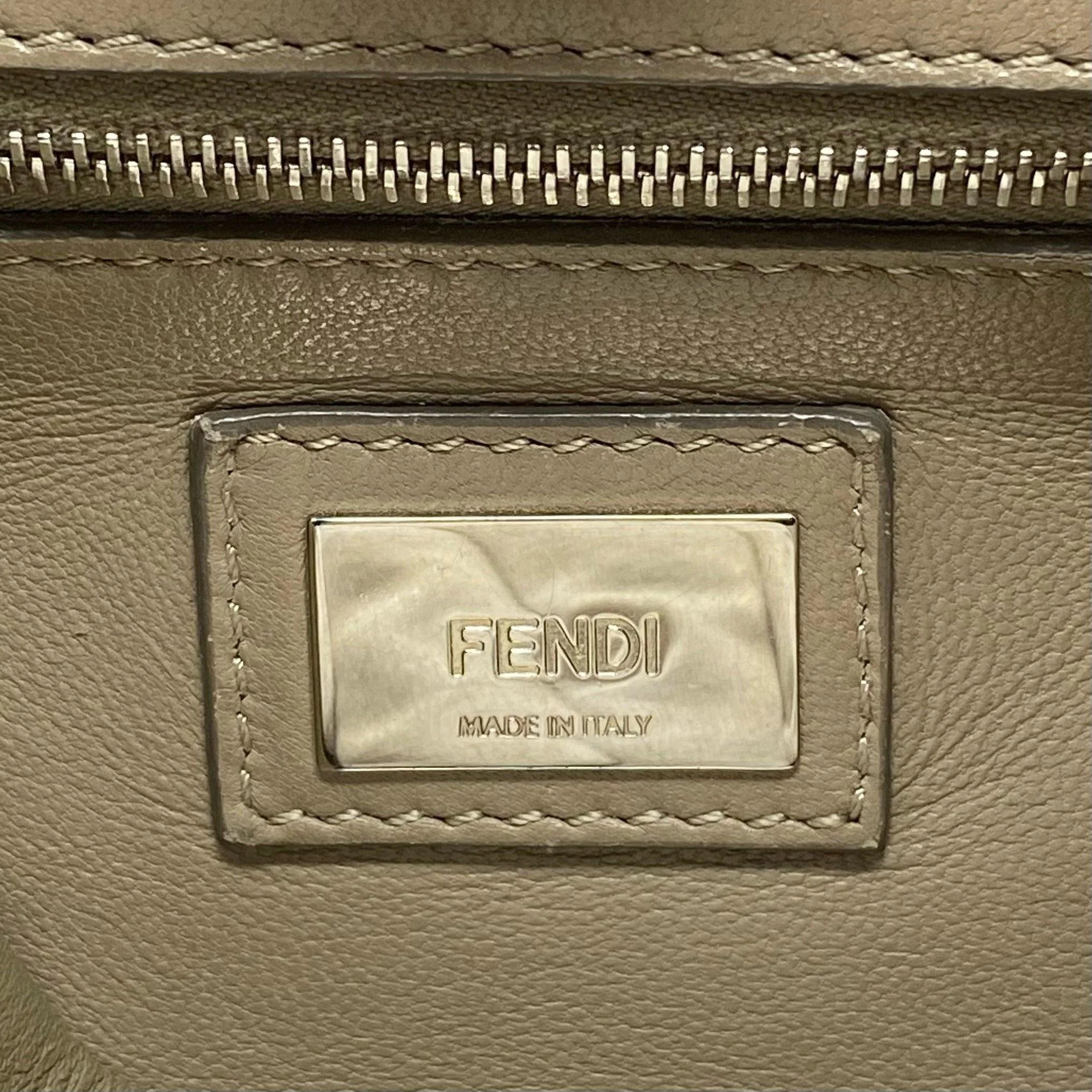 Fendi Grey Mini Peekaboo Bag - Image 12