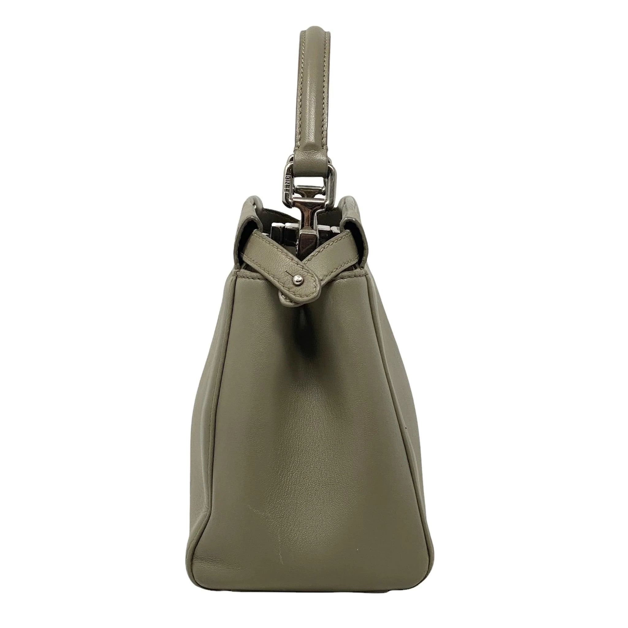 Fendi Grey Mini Peekaboo Bag - Image 4
