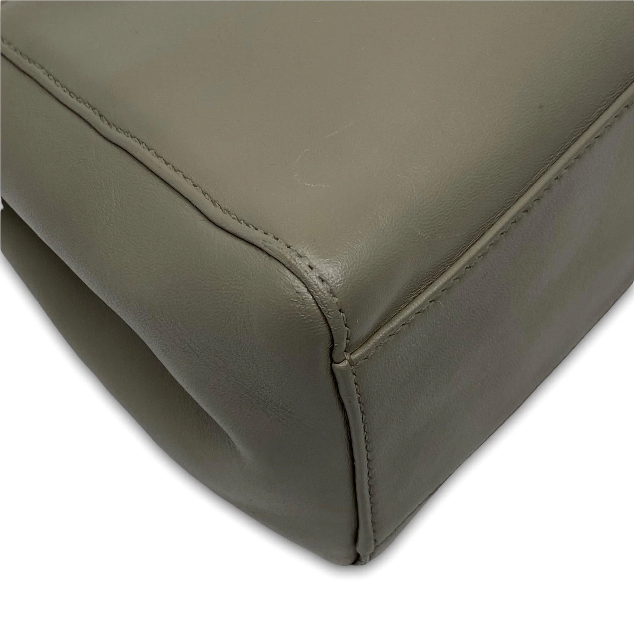 Fendi Grey Mini Peekaboo Bag - Image 7