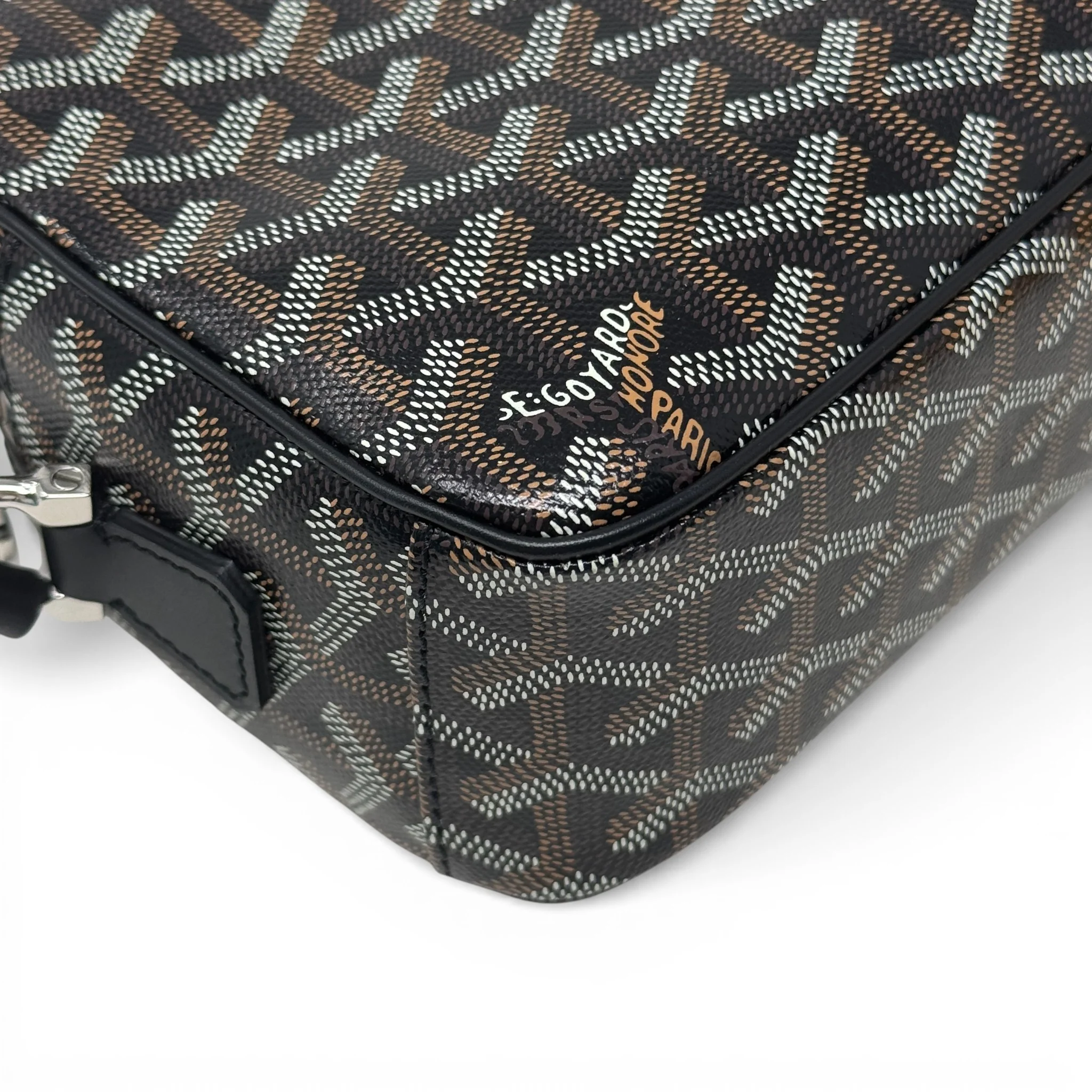 Goyard Black Goyardine Cap Vert Bag - Image 10