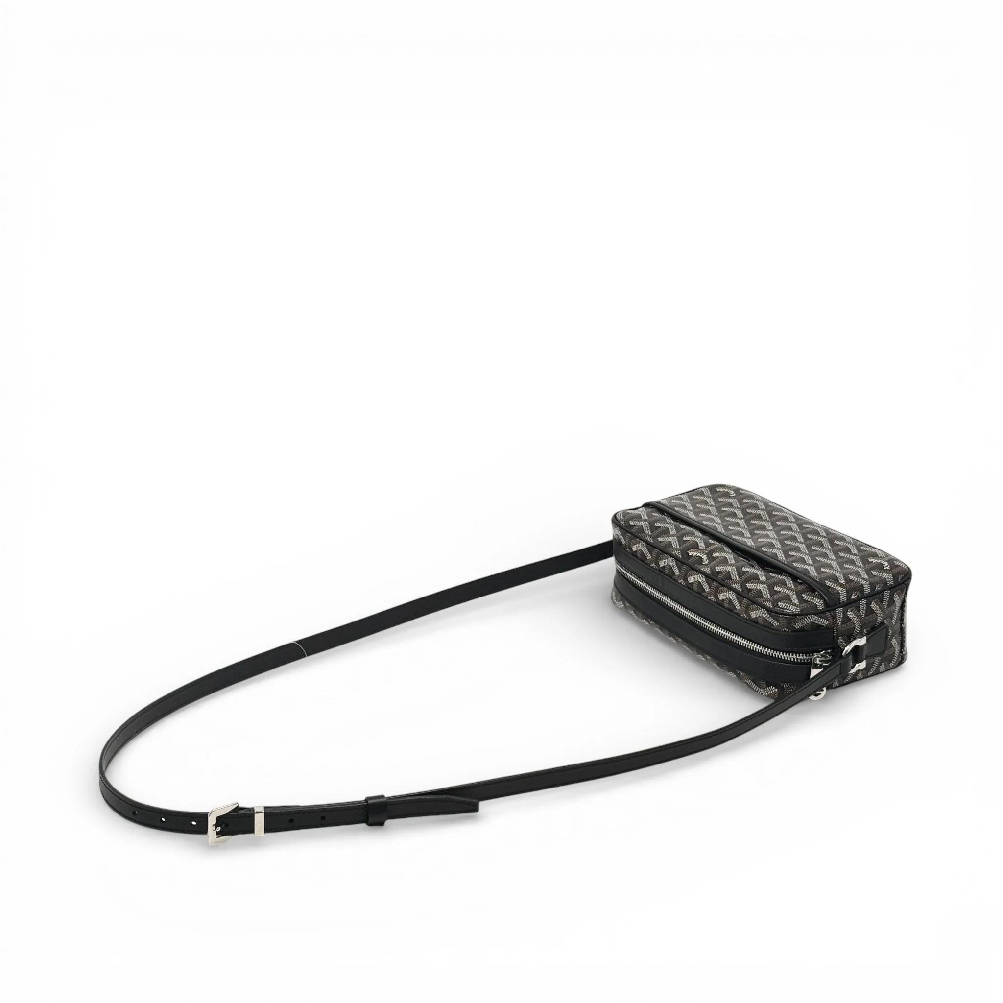 Goyard Black Goyardine Cap Vert Bag - Image 14