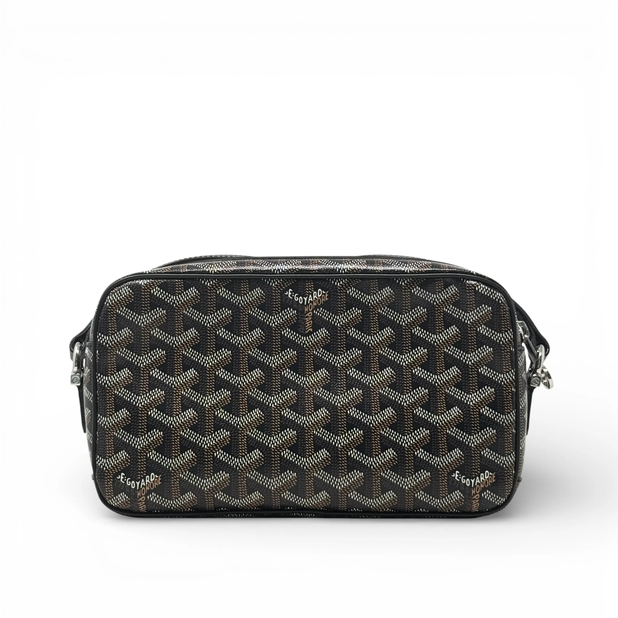 Goyard Black Goyardine Cap Vert Bag - Image 3