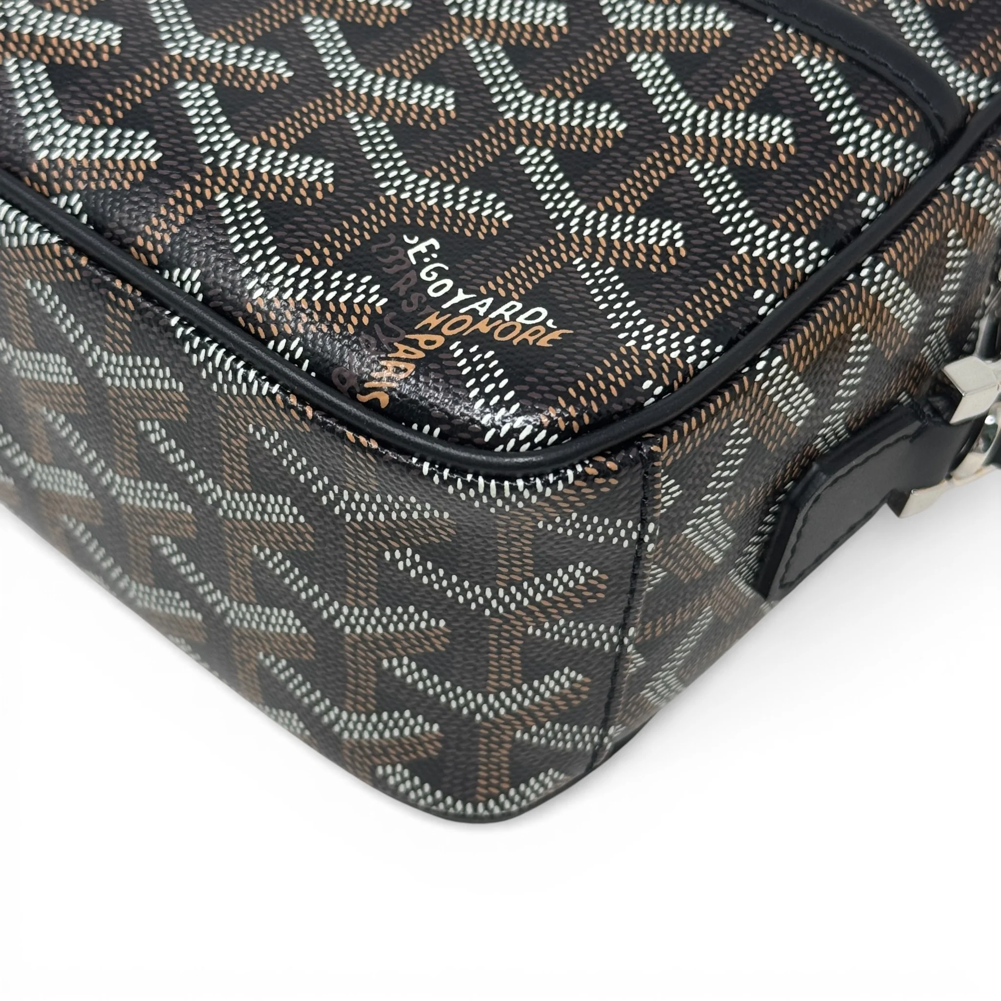 Goyard Black Goyardine Cap Vert Bag - Image 7