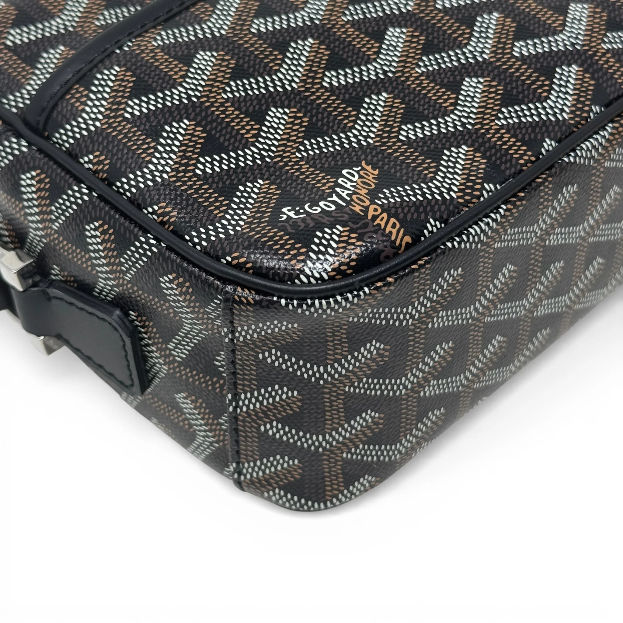 Goyard Black Goyardine Cap Vert Bag - Image 8