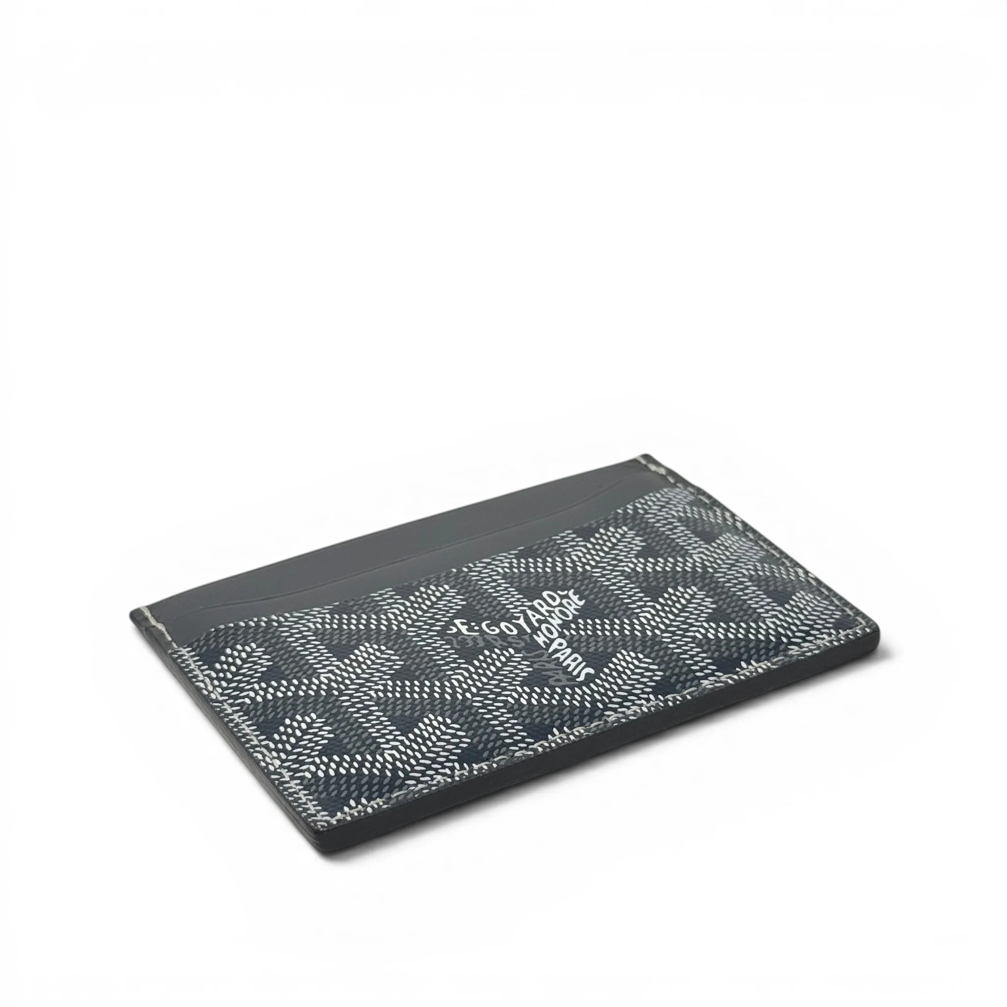 Goyard Grey Saint Sulpice Goyardine Card Holder - Image 3