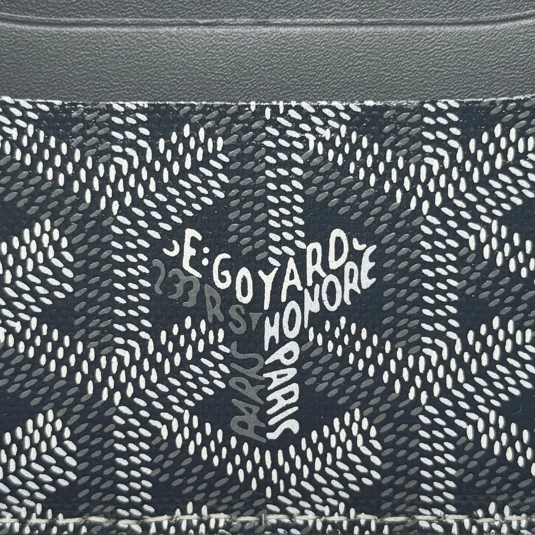 Goyard Grey Saint Sulpice Goyardine Card Holder - Image 7