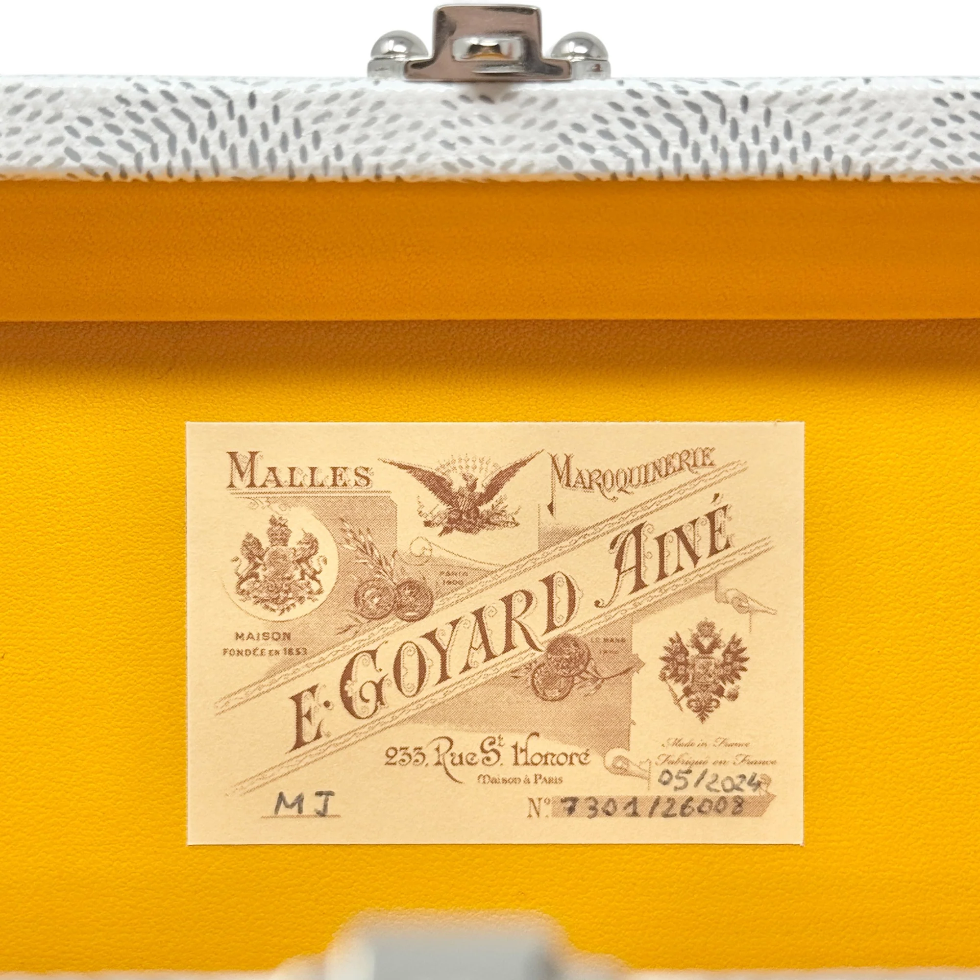 Goyard White Minaudière Trunk Bag - Image 14