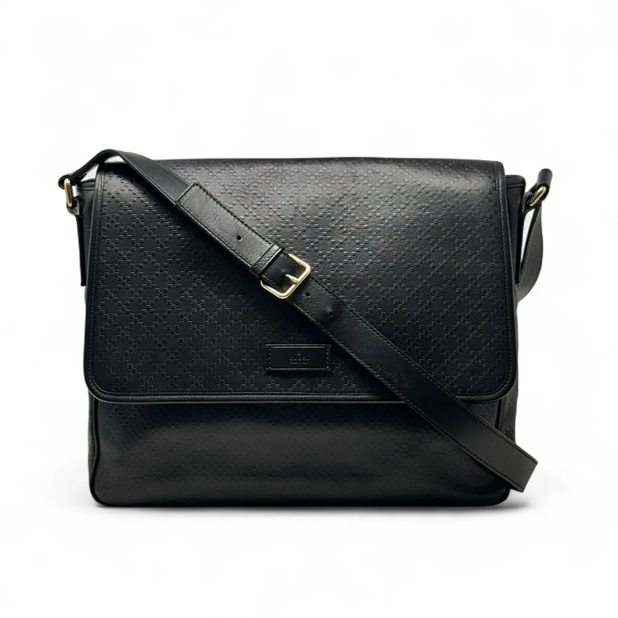 Gucci Black Diamante Messenger Bag