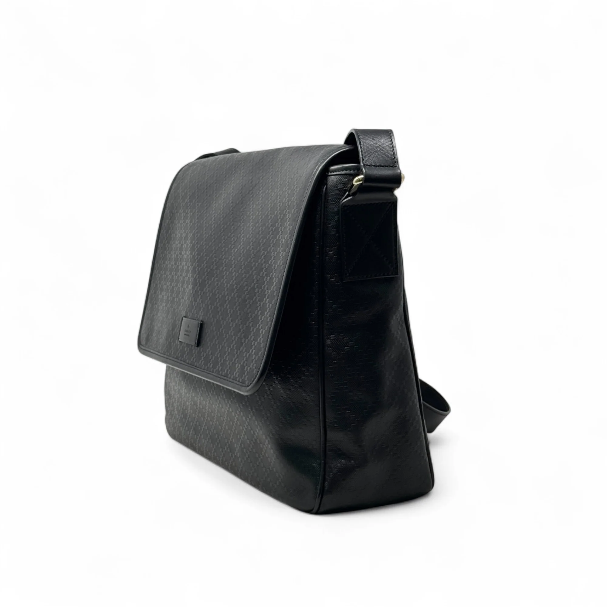 Gucci Black Diamante Messenger Bag - Image 2