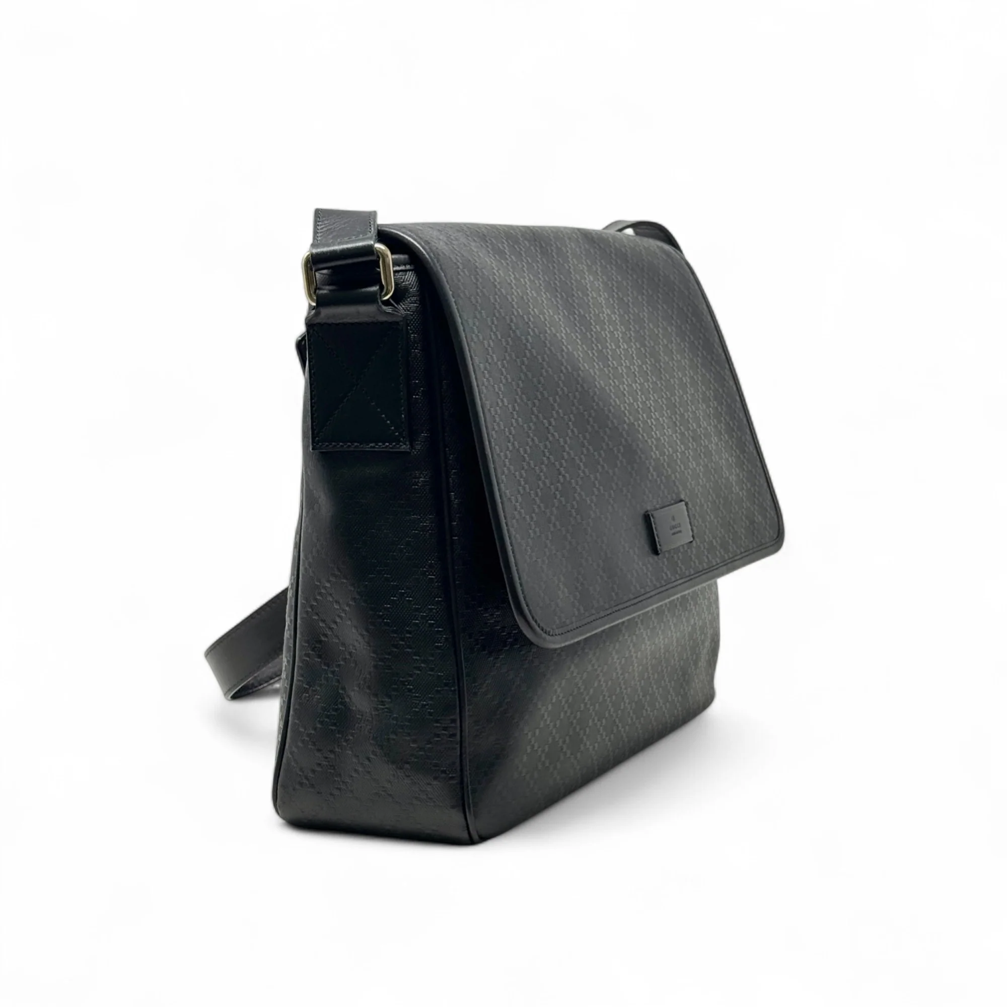 Gucci Black Diamante Messenger Bag - Image 4