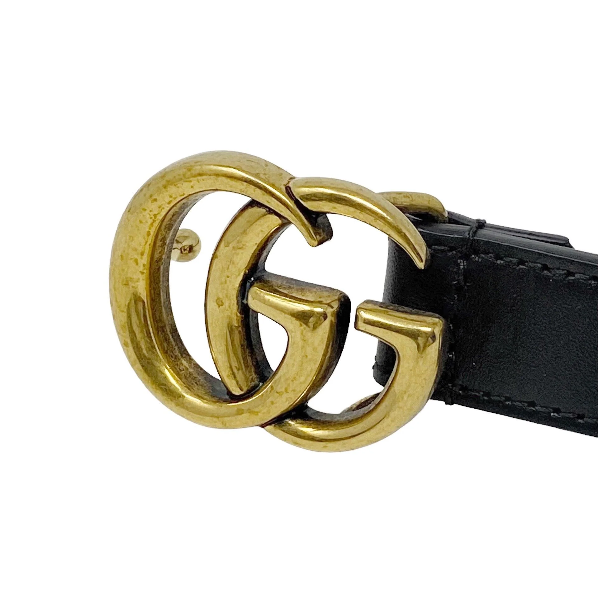 Gucci Black GG Marmont Thin Belt 0.8” 95/38 - Image 3