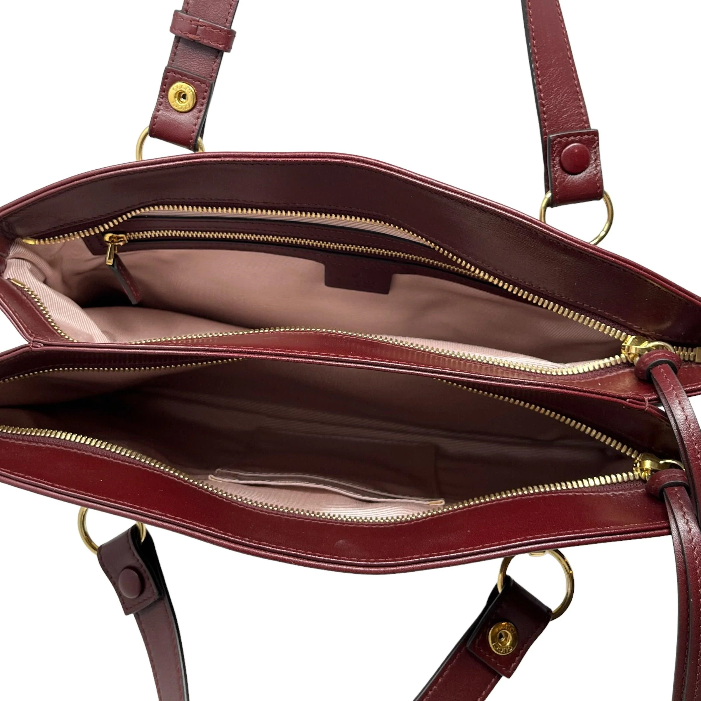 Gucci Burgundy Large Arli Shoulder Bag - Image 6