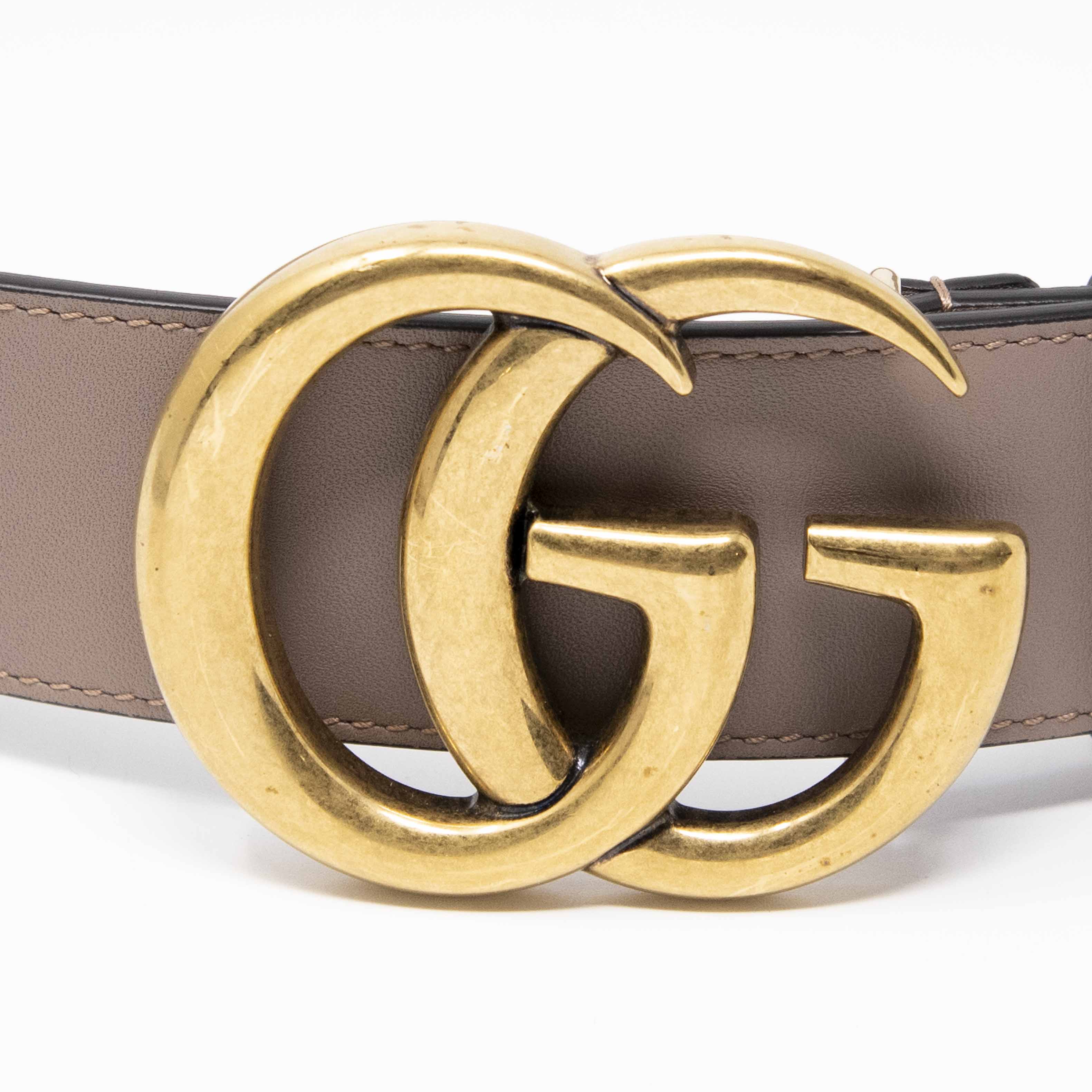 Gucci Dusty Pink Marmont Belt 80 - Image 4