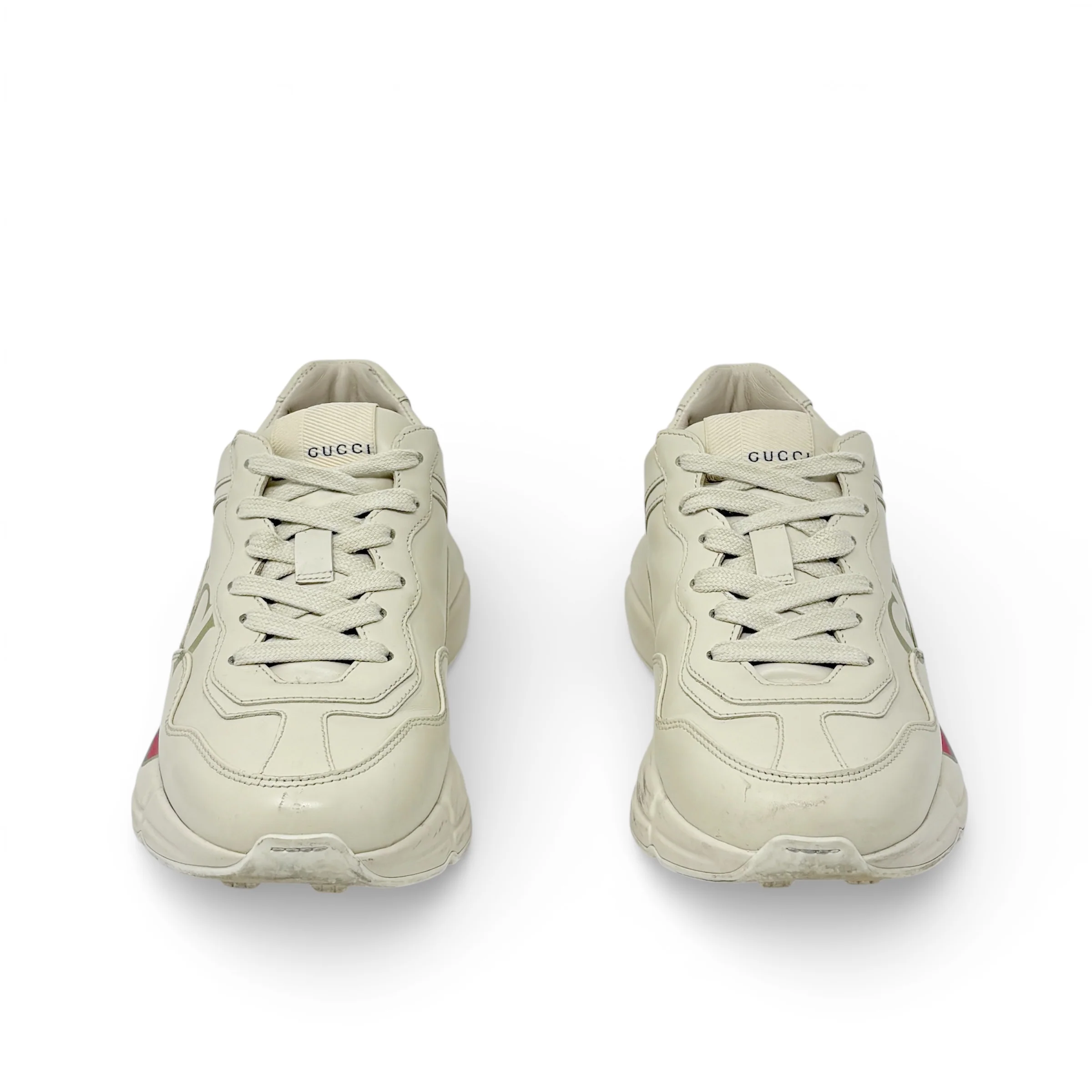 Gucci Ivory Rhyton Logo Sneaker 36 - Image 4
