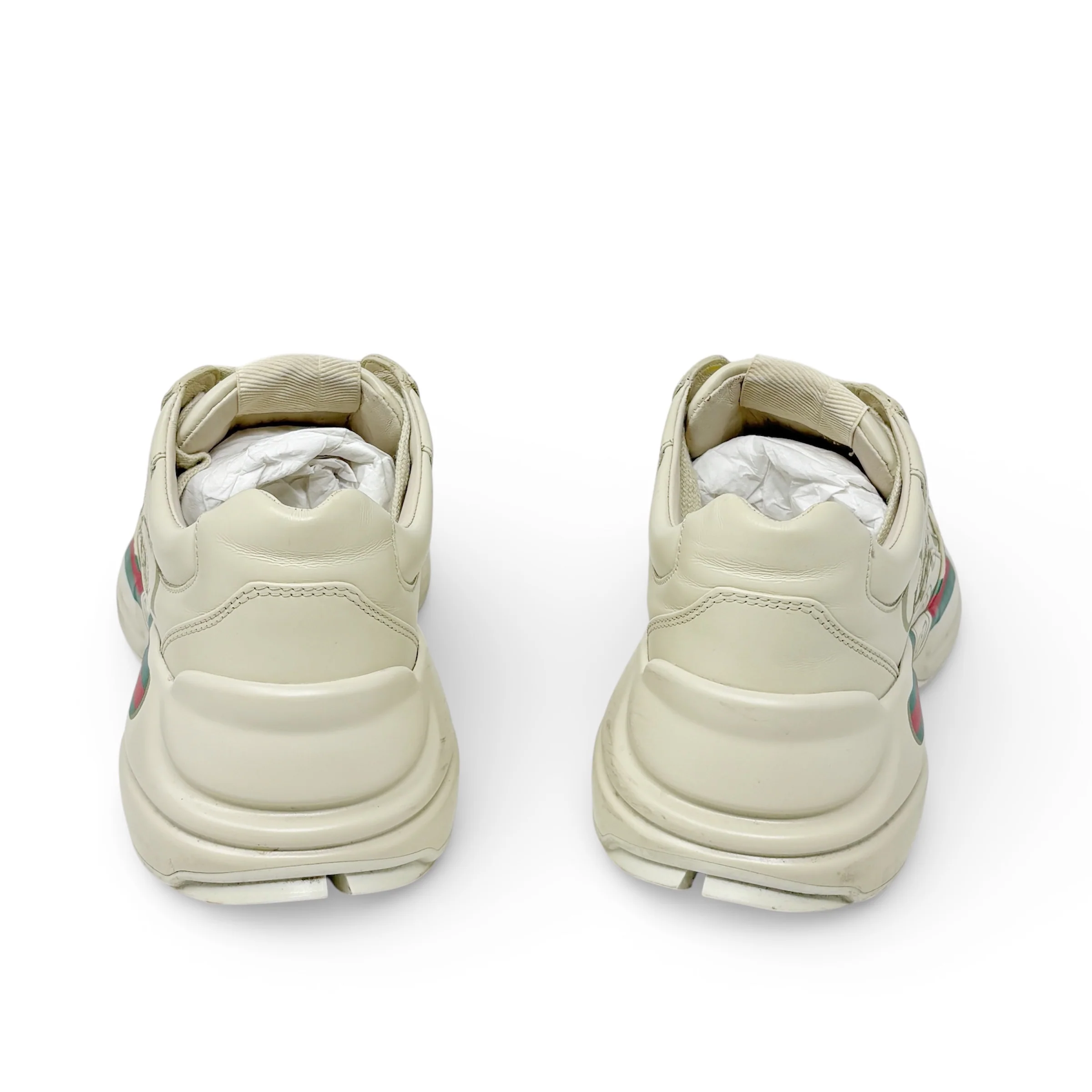 Gucci Ivory Rhyton Logo Sneaker 36 - Image 5