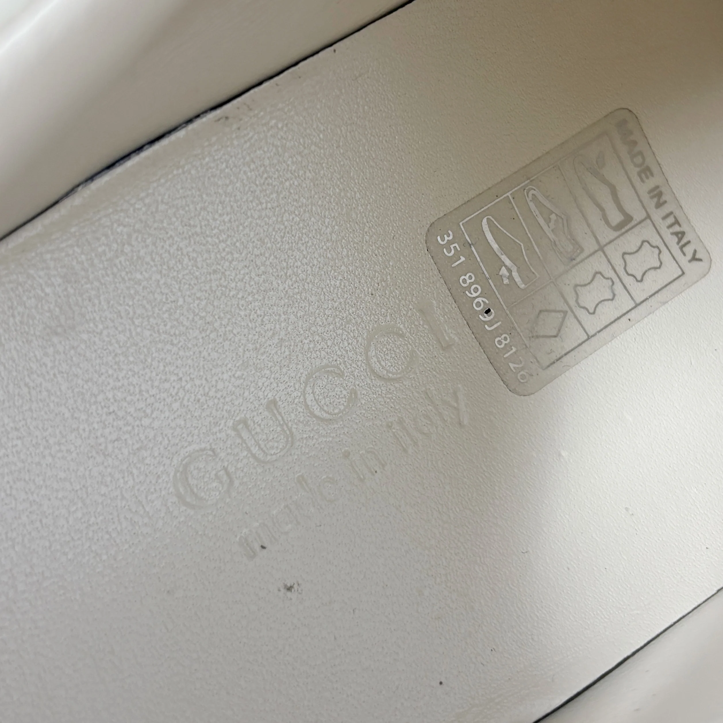 Gucci Ivory Rhyton Logo Sneaker 36 - Image 7