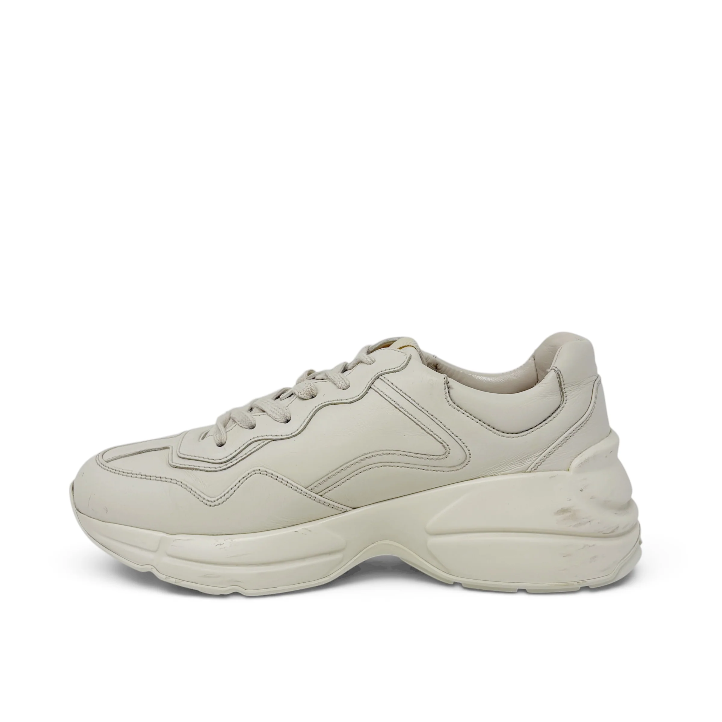 Gucci Ivory Rhyton Logo Sneaker 37 - Image 5