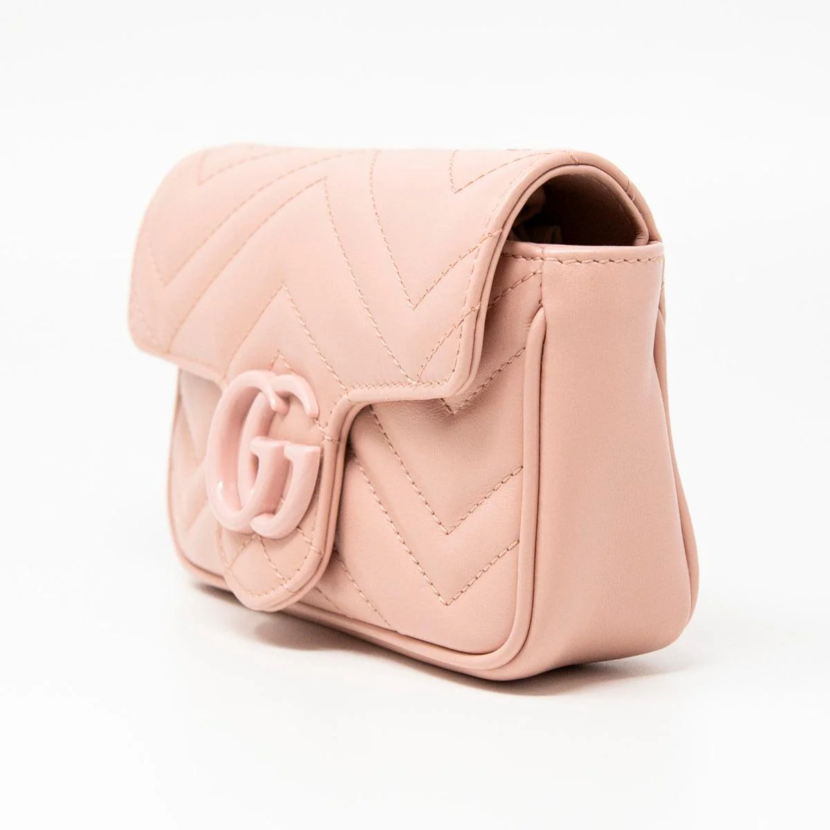 Gucci Pink GG Marmont Belt Bag 80 - Image 2