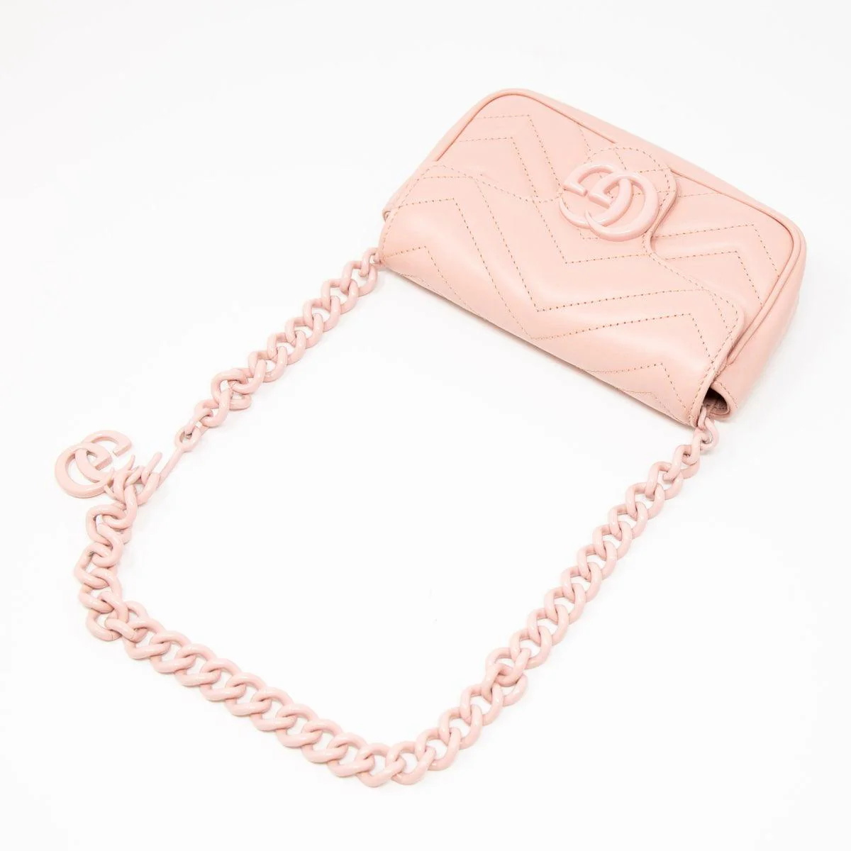 Gucci Pink GG Marmont Belt Bag 80 - Image 6
