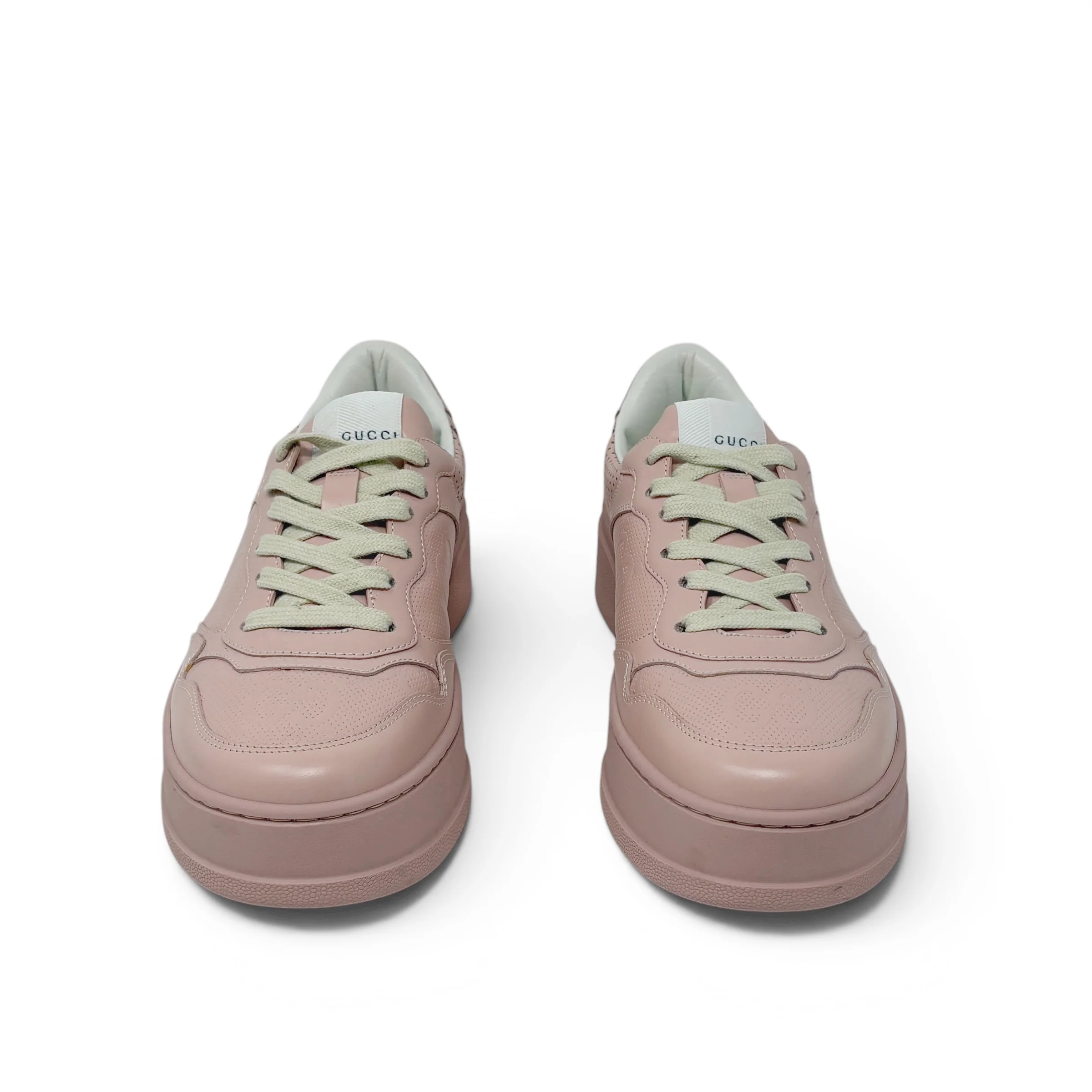 Gucci Pink Tennis Sneakers 39.5 - Image 3